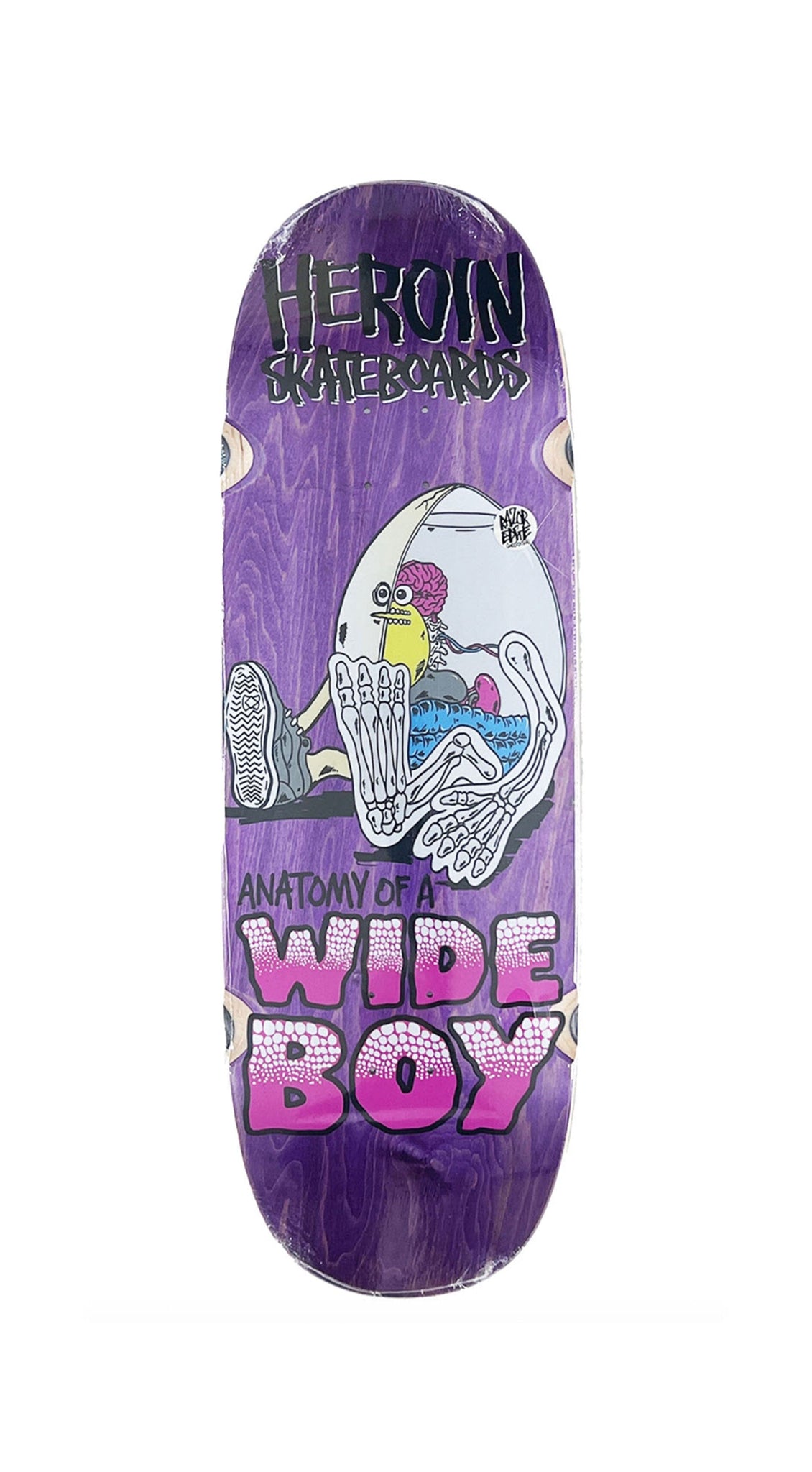 Heroin Anatomy of a Wide Boy 10.4 x 32 Skateboard Deck - Tabla Skate Tabla/Deck Heroin Skateboards 