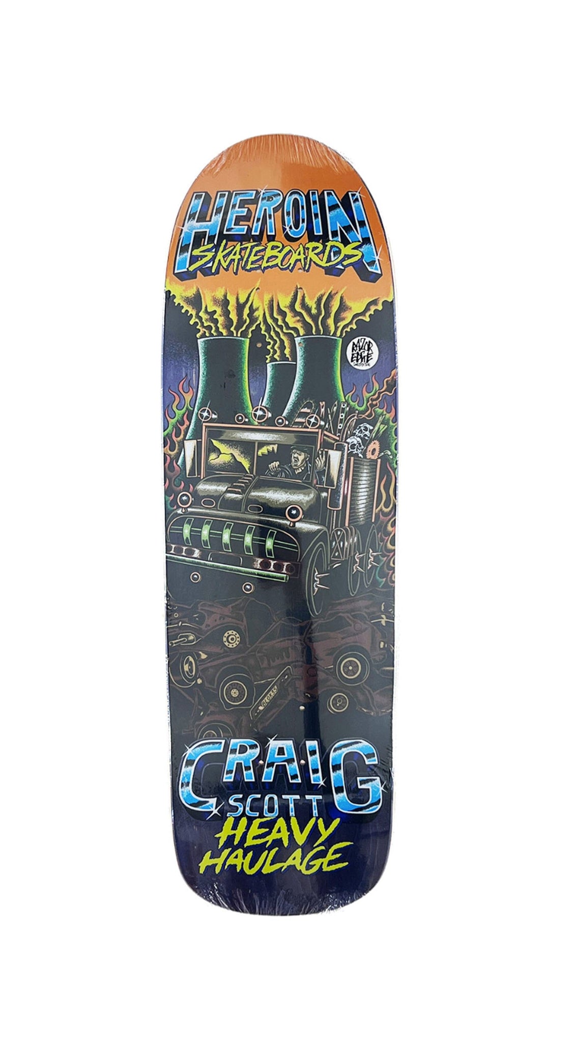 Heroin CQ Heavy Haulage 9.5 x 32 Skateboard Deck - Tabla Skate Tabla/Deck Heroin Skateboards 