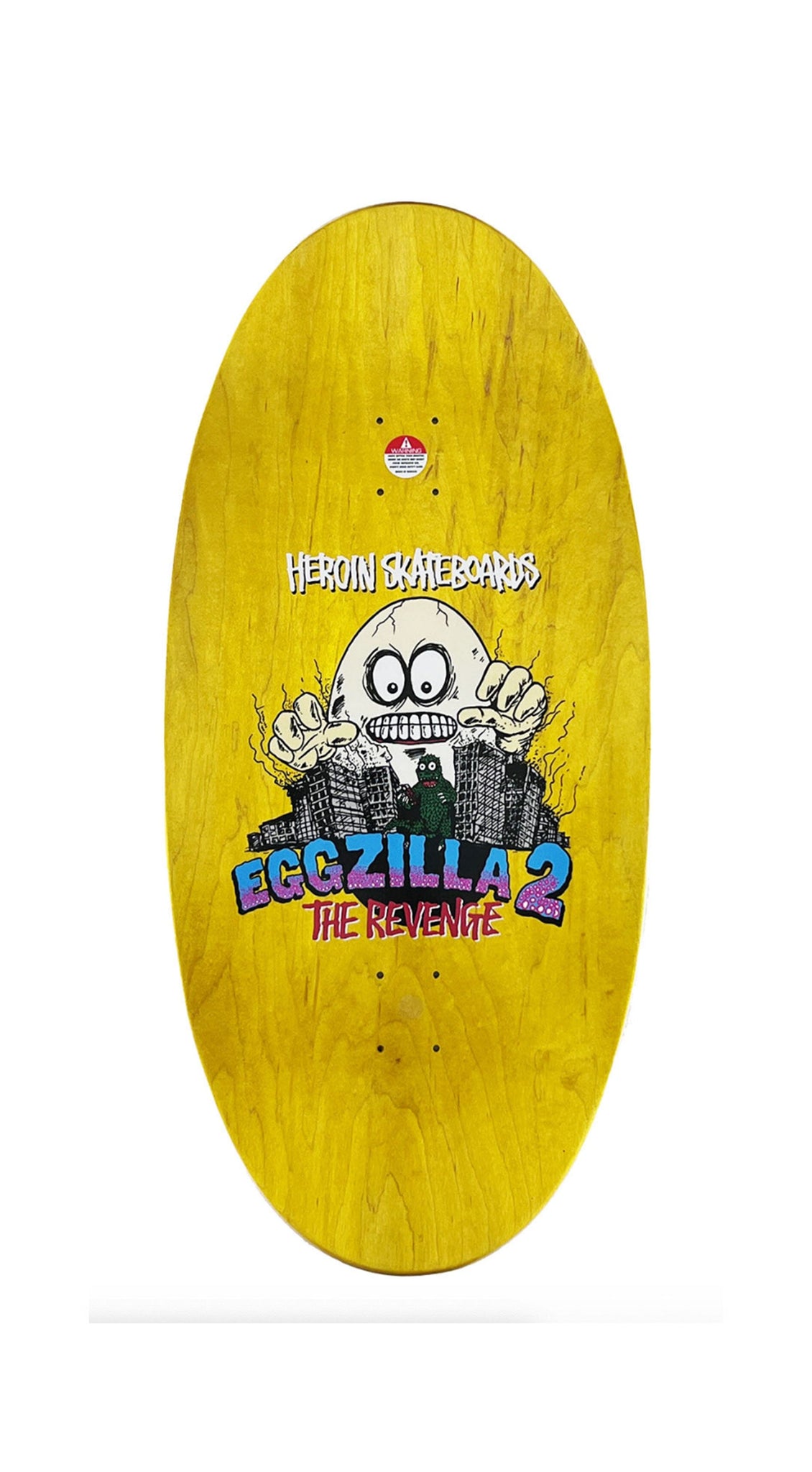 Heroin Eggzilla 2 14.25 x 31.5 Skateboard Deck - Tabla Skate Tabla/Deck Heroin Skateboards 