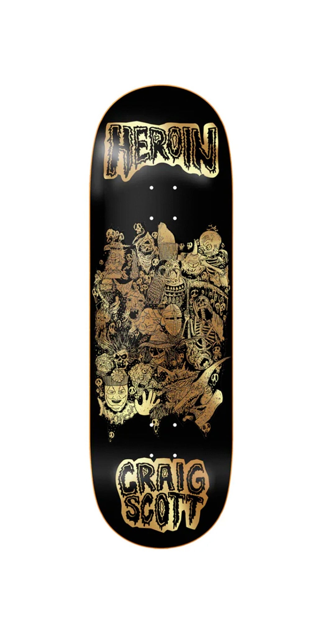 Heroin Skateboards Craig Questions Allegory of Fear 10.0 Skateboard Deck- Tabla Skate Tabla/Deck Heroin Skateboards 