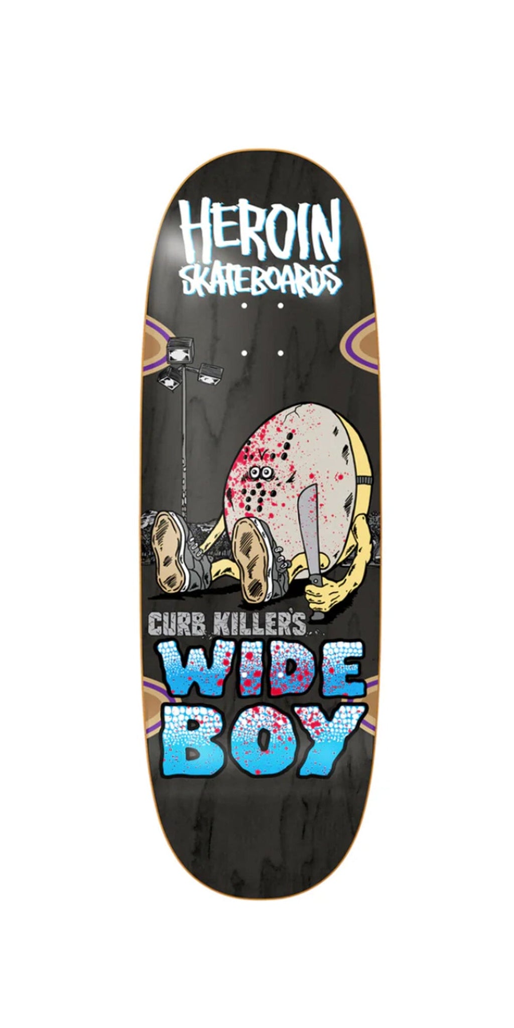 Heroin Skateboards Curb Killer Wide Boy 10.75" Skateboard Deck- Tabla Skate Tabla/Deck Heroin Skateboards 