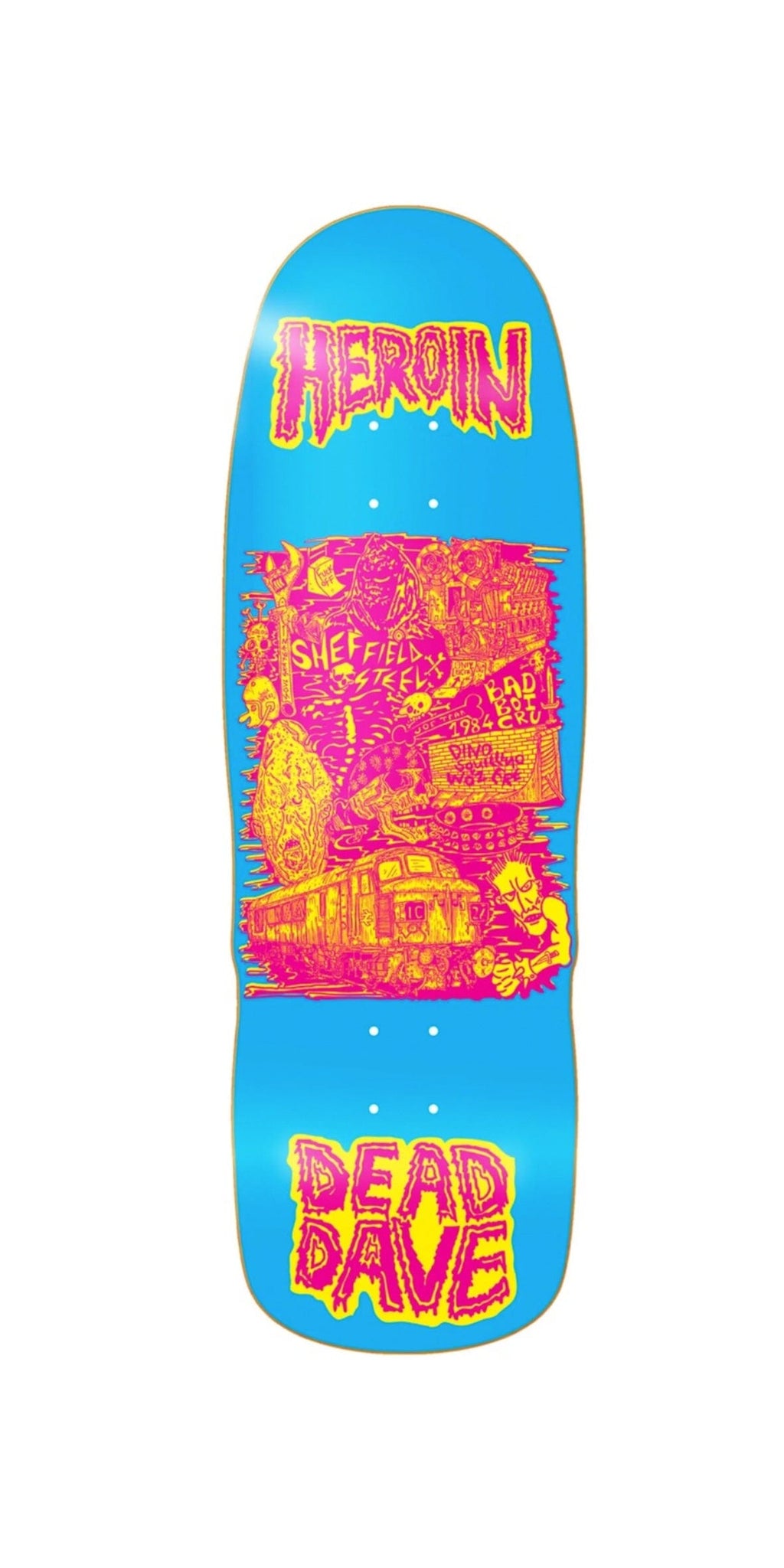 Heroin Skateboards DD Allegory of Fear Deck 10.1 Skateboard Deck- Tabla Skate Tabla/Deck Heroin Skateboards 