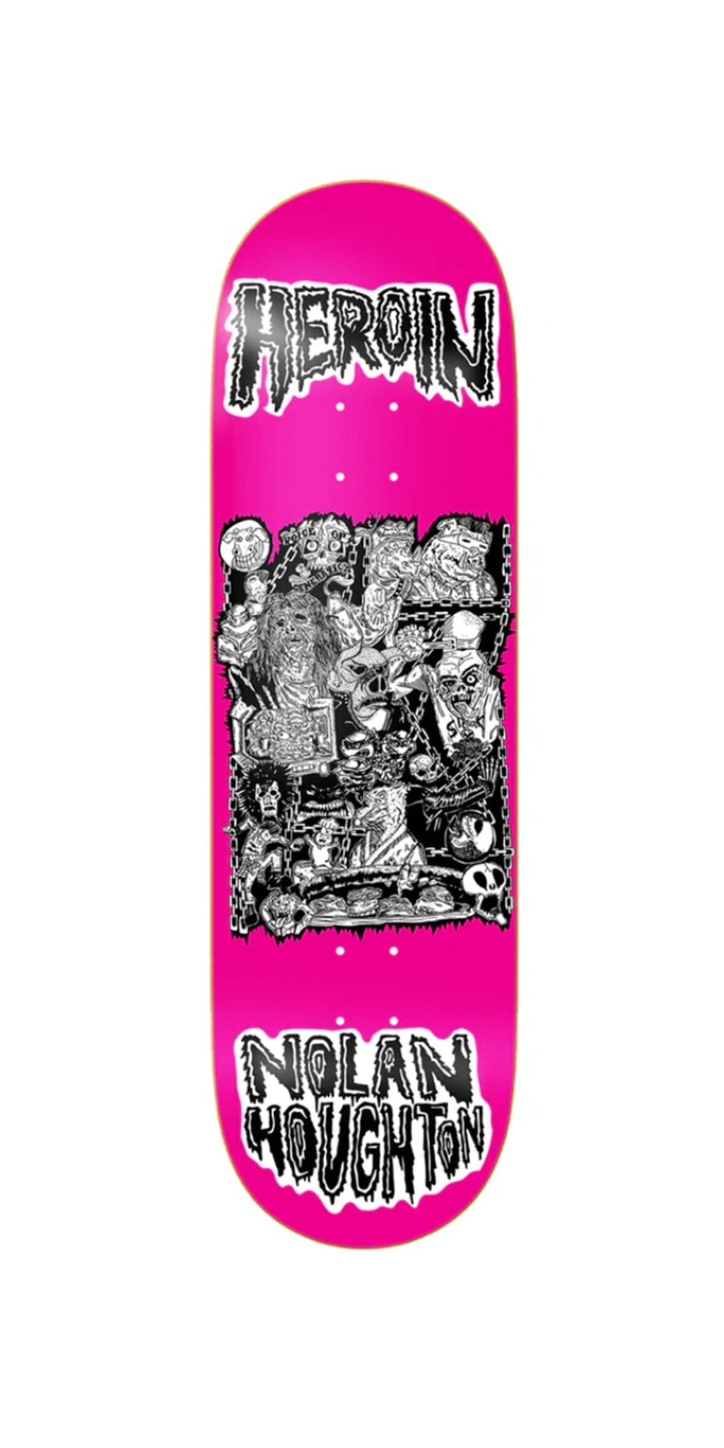 Heroin Skateboards Nolan Houghton Allegory of Fear 9.5 Skateboard Deck- Tabla Skate Tabla/Deck Heroin Skateboards 