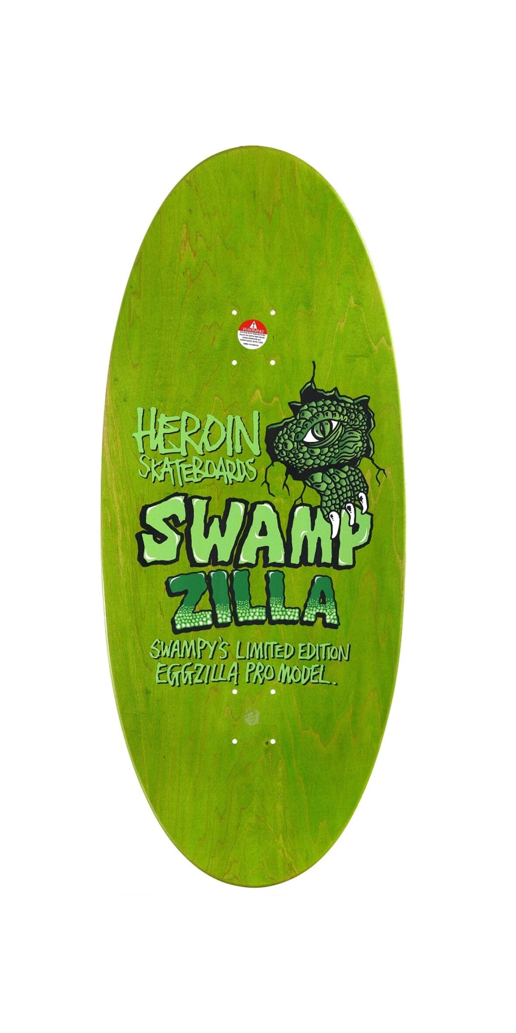 Heroin Swampzilla 13.0 x 30.5 Skateboard Deck Preorder - Tabla Skate Tabla/Deck Heroin Skateboards 