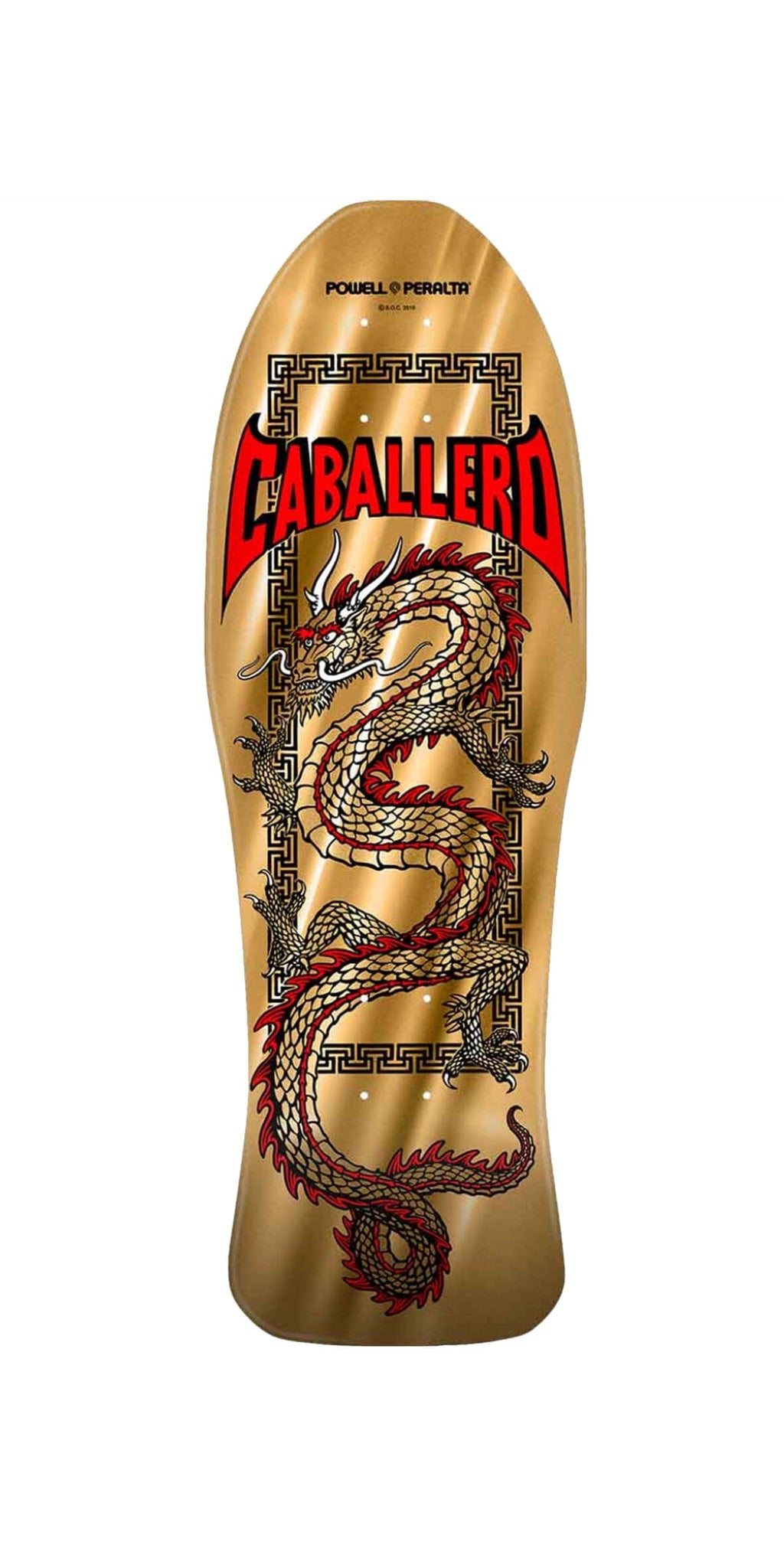 Powell Peralta Caballero Chinese Dragon Gold Foil Reissue Skateboard Deck Preorder- Tabla Tabla/Deck Powell Peralta 