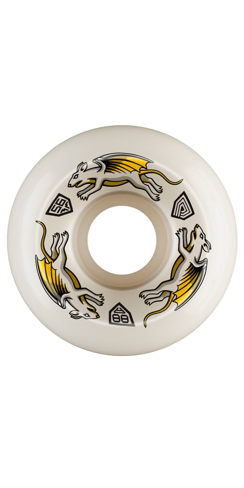 Powell Peralta Dragon Formula Nano Rat 88A 56 x 36mm V6 Skateboard Wheels - Ruedas Ruedas Powell Peralta 