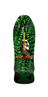 POWELL PERALTA Geegah Skull & Sword Reissue Green Foil 9.75 Skateboard Deck Preorder - Tabla Tabla/Deck Powell Peralta 