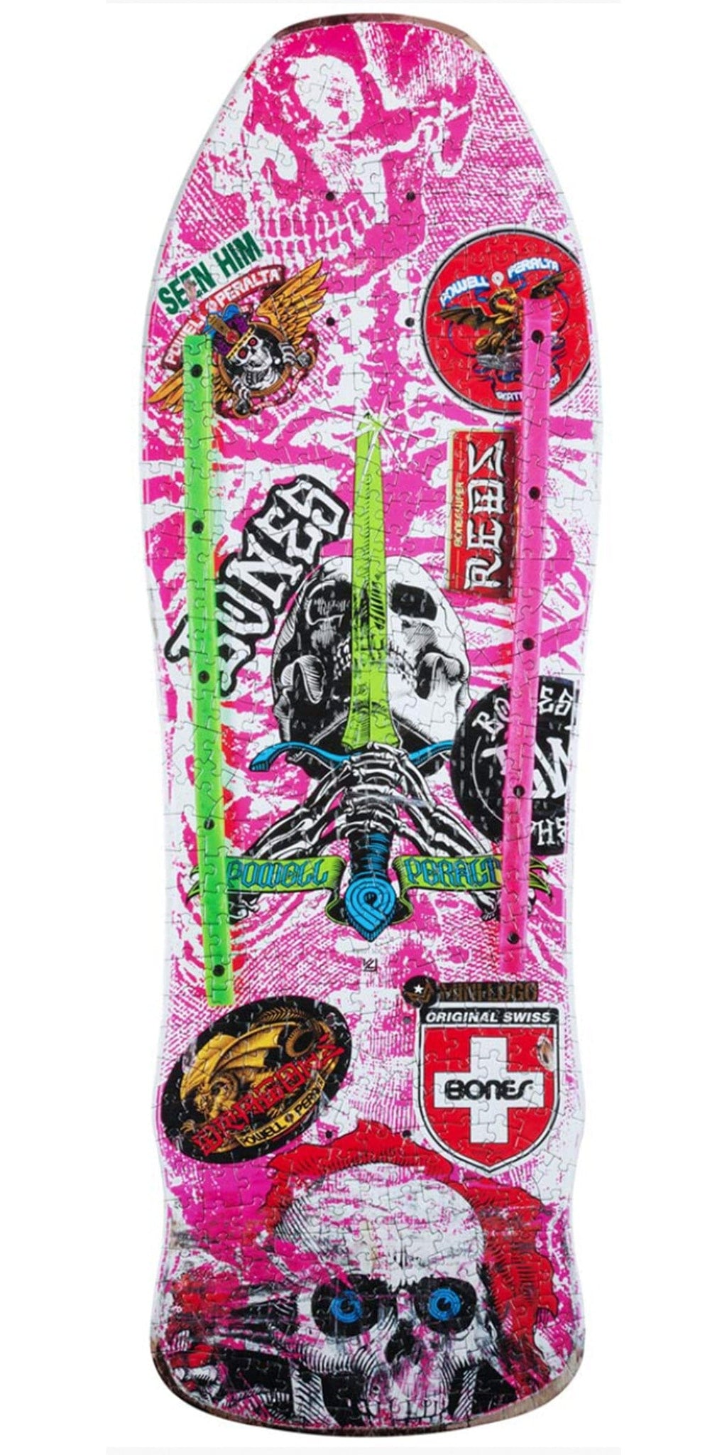 Powell Peralta PUZZLE SKULL & SWORD GEEGAH HOT PINK - Accesorio Accesorios Powell Peralta 