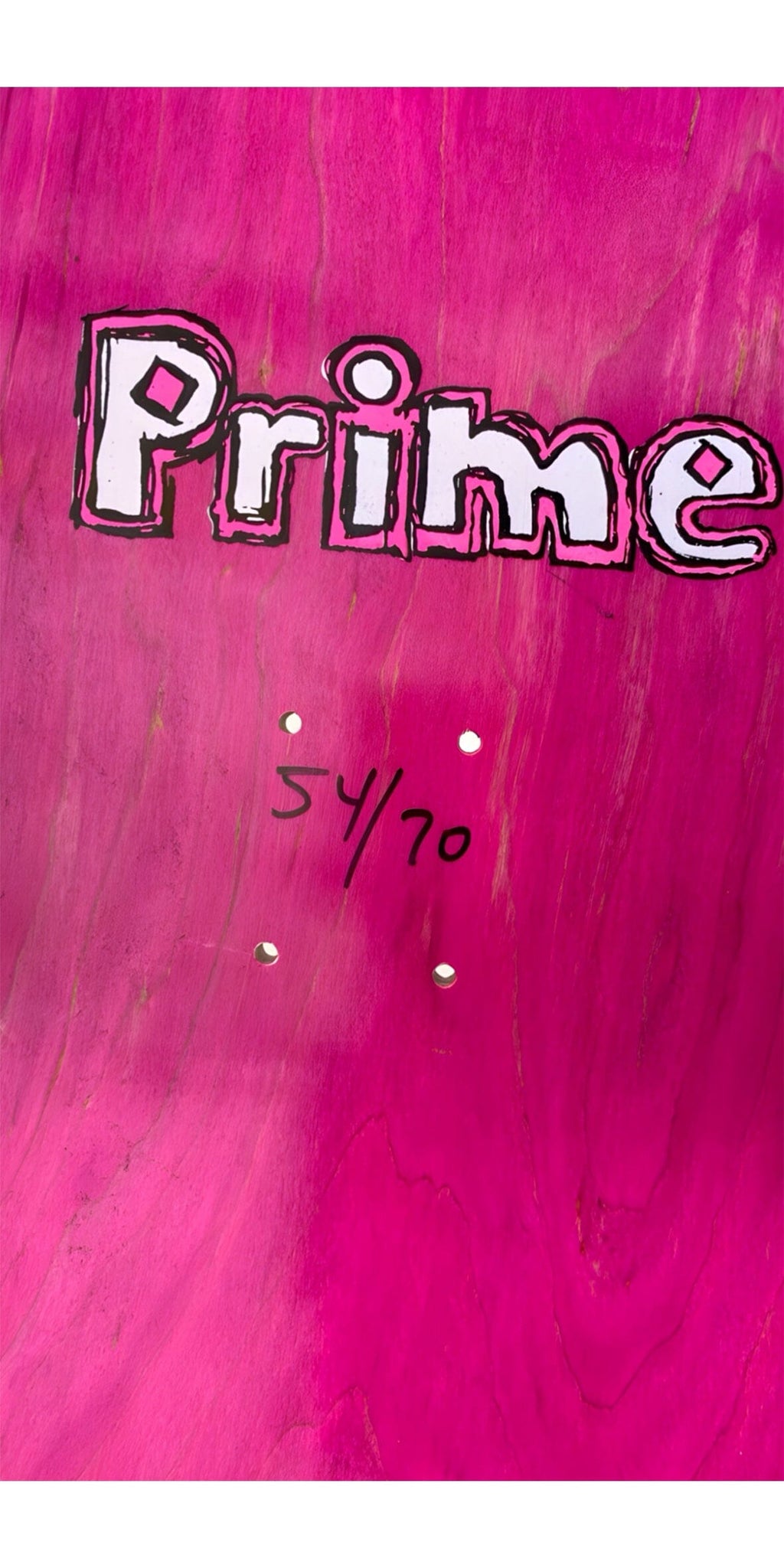 Prime Wood L.A Cat In The Hat Jason Lee Signed Neon Pink Stained Skateboard Deck Reissue- Tabla Tabla/Deck Prime 