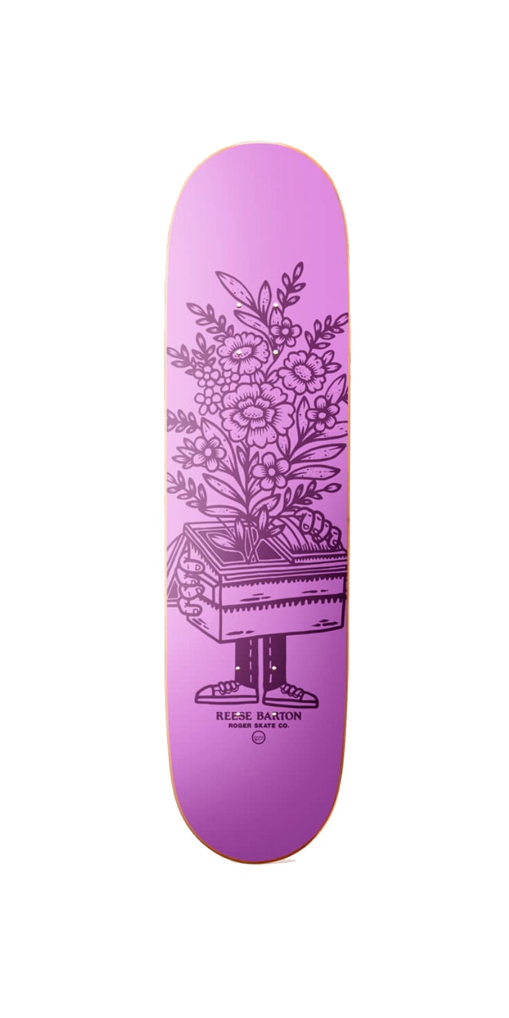 ROGER Trash It Reese Barton 8.375 x 31.85 Medium Concave Skateboard Deck - Tabla Tablas ROGER 