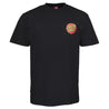 Santa Cruz Classic Dot Chest Black TShirt - Camiseta Ropa Santa Cruz Skateboards 
