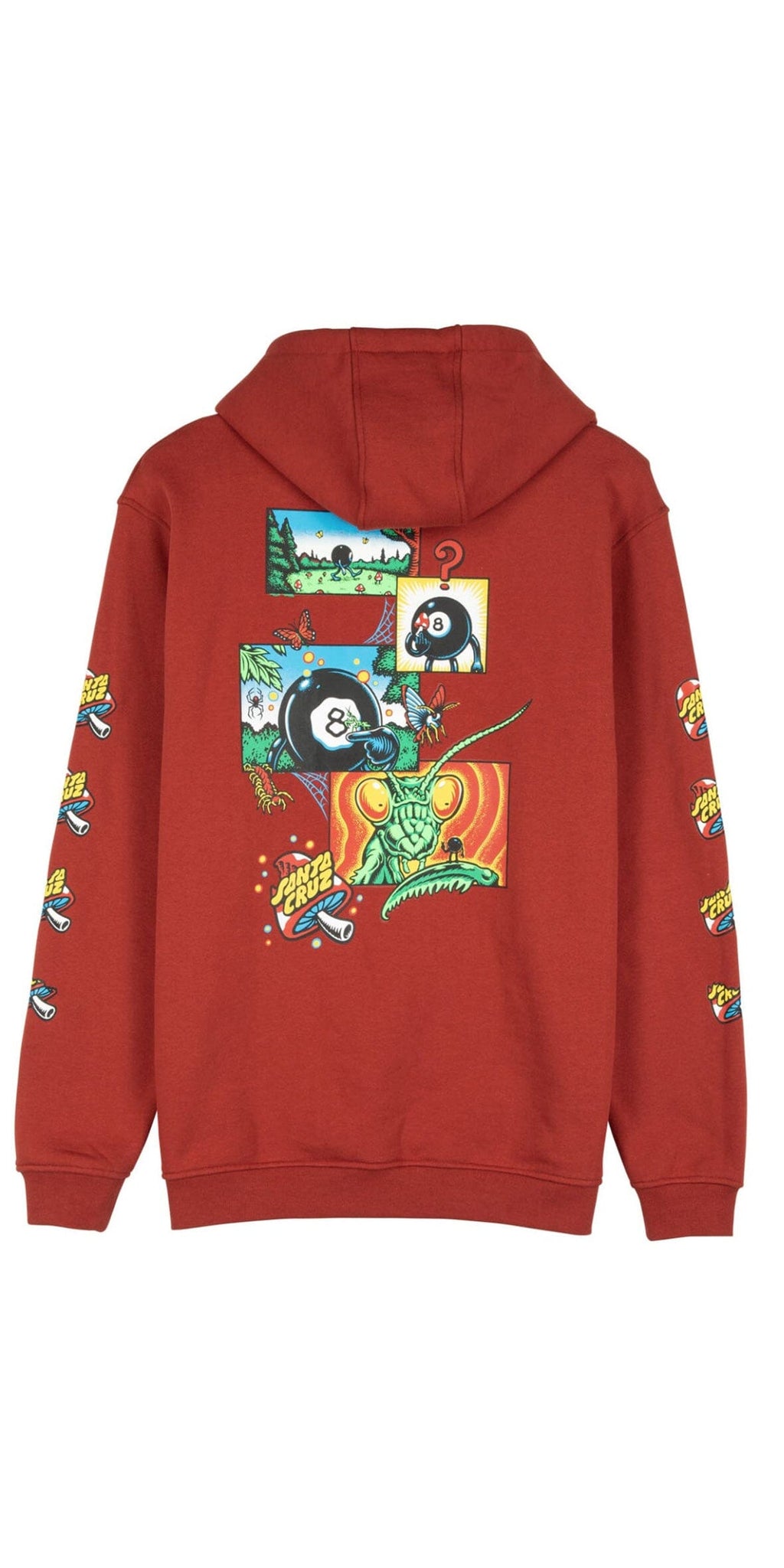 Santa Cruz Hood Winkowski 8Ball Comic Strip - Sudadera Ropa Santa Cruz Skateboards 