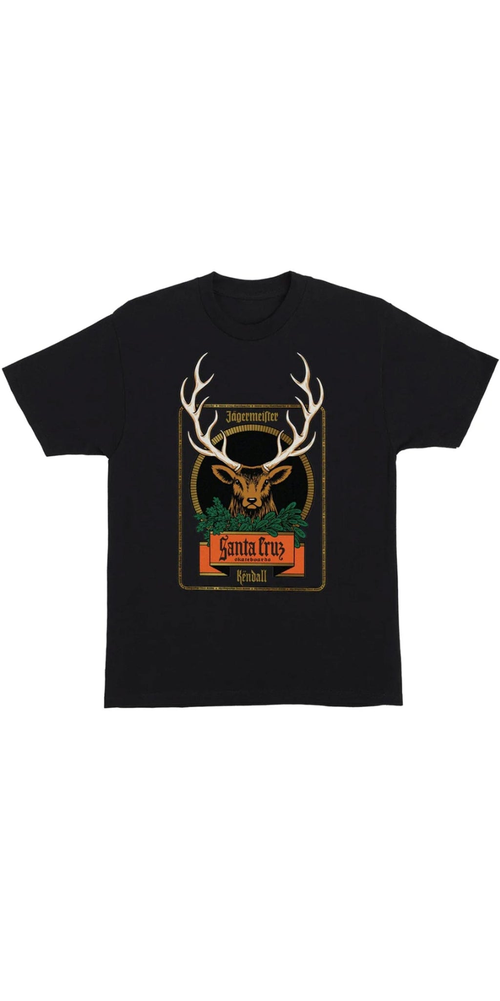 Santa Cruz Jaggermaister Kendall Black Men's T-Shirt - Camiseta Ropa Santa Cruz Skateboards 