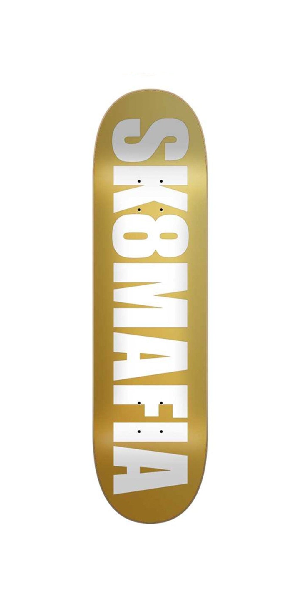 Skate mafia OG Logo Gold Foil 8.5 x 32 Skateboard Deck Tabla Skate tabla de monopatín Skate Mafia 