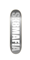 Skate mafia OG Logo Silver Foil 8.6 x 32.1 Skateboard Deck Tabla Skate tabla de monopatín Skate Mafia 