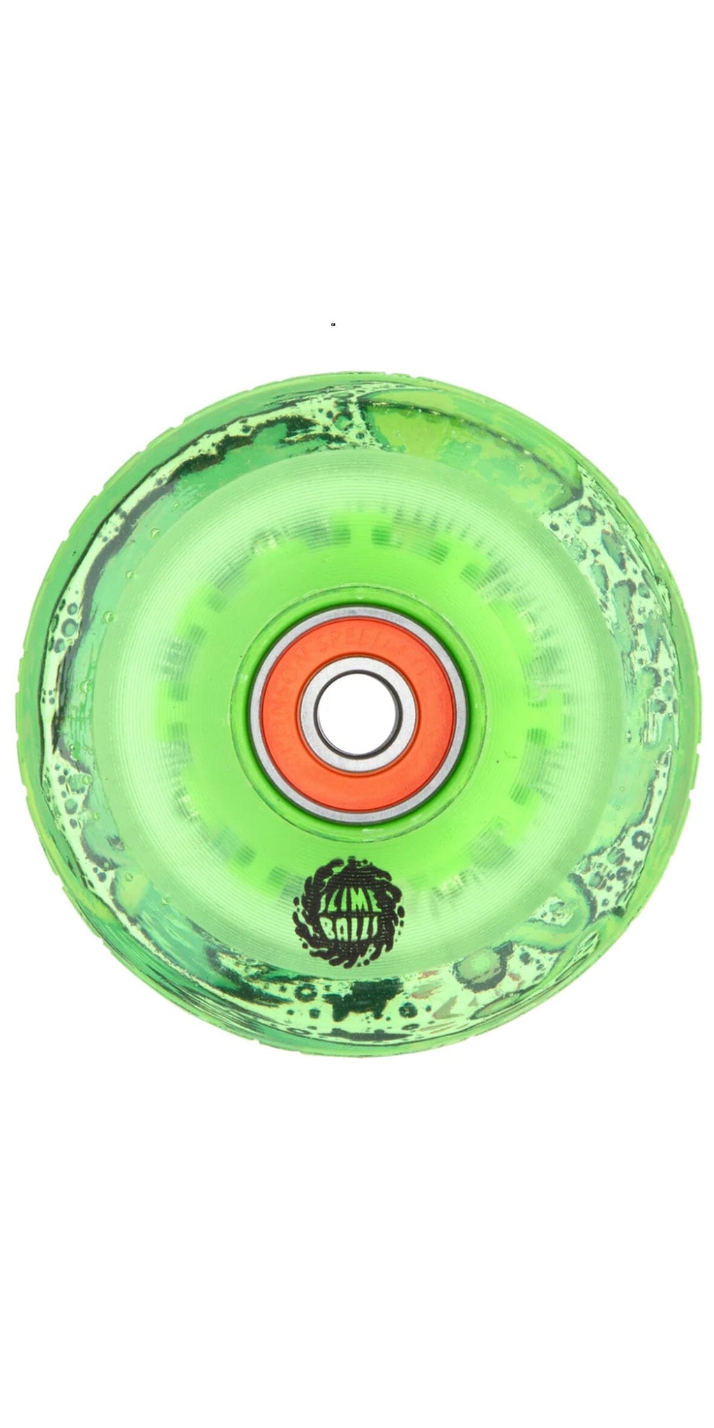 Slime Balls 66mm Light Ups Angler OG Slime Neon Green 78a and bearings Wheels - Ruedas Ruedas Santa Cruz Skateboards 