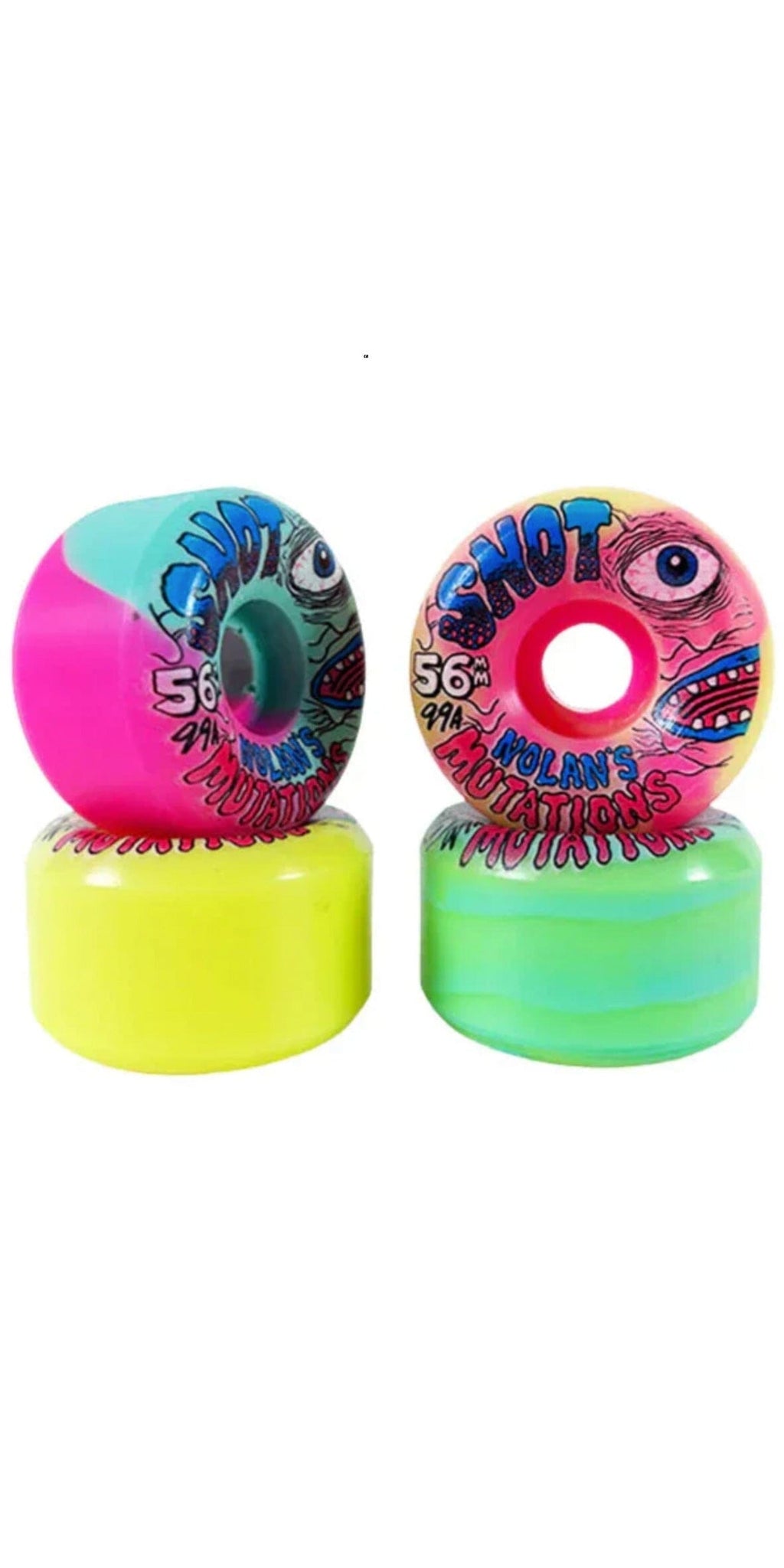 SNOT WHEELS Mutations 56mm 99A Skateboard Wheels- Ruedas Ruedas SNOT WHEELS 