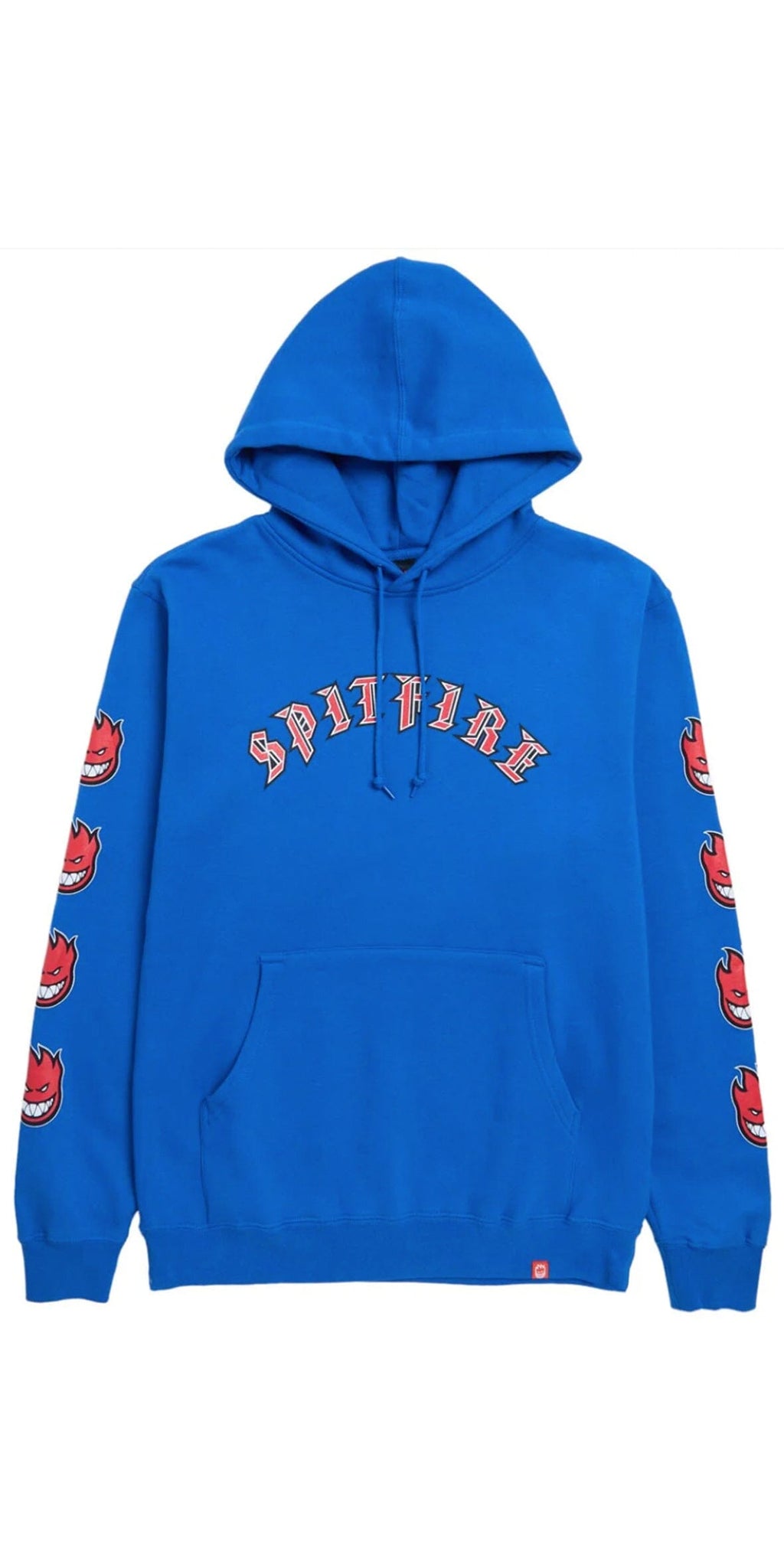 Spitfire Old English Bighead Fill Sleeve Hood Royal - Sudadera Ropa Spitfire 