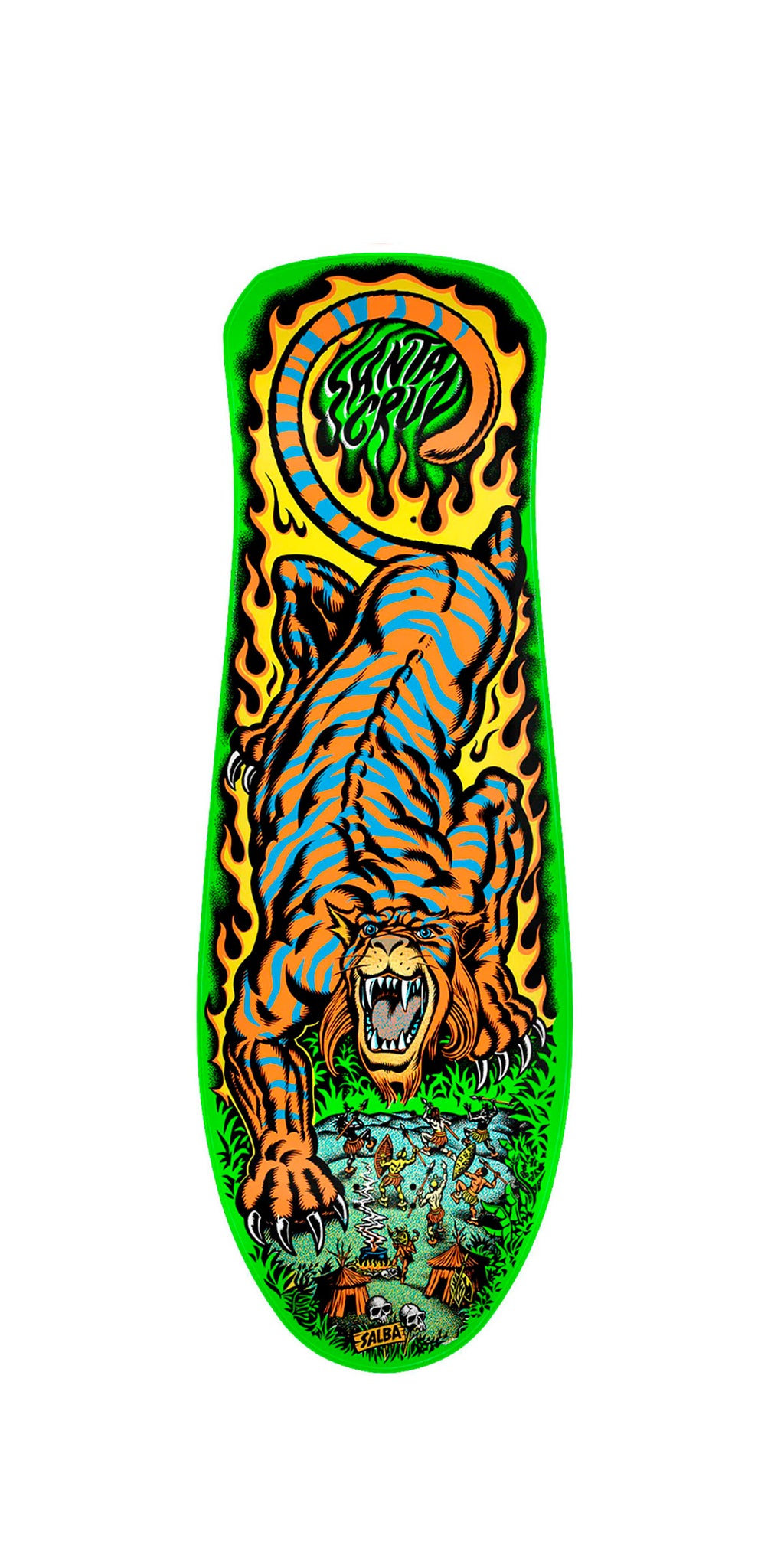 Santa Cruz Salba Tiger Reissue 10.3in x 31.1in Reissue Skateboard Deck 2025 Edition - Tabla Skate