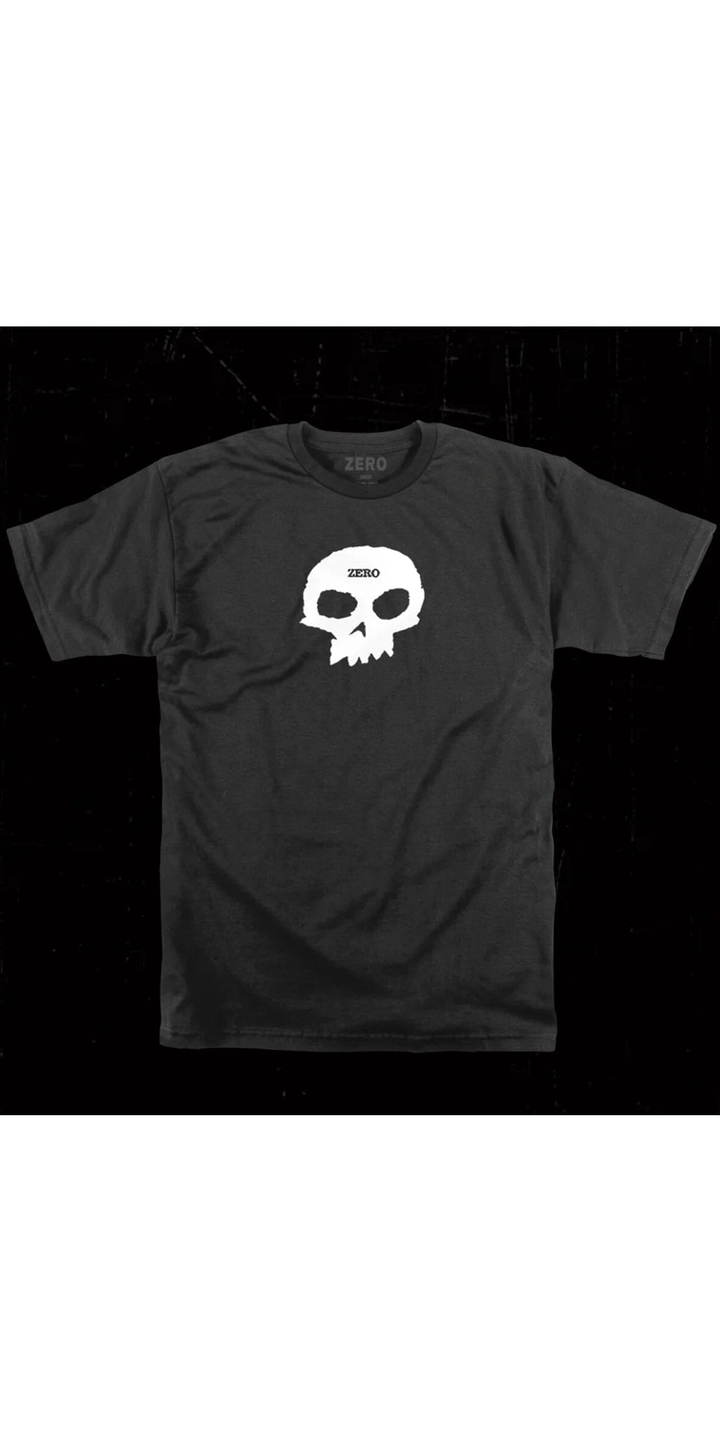 Zero Skateboards Single Skull Black T-Shirt - Camiseta Ropa Zero Skateboards 