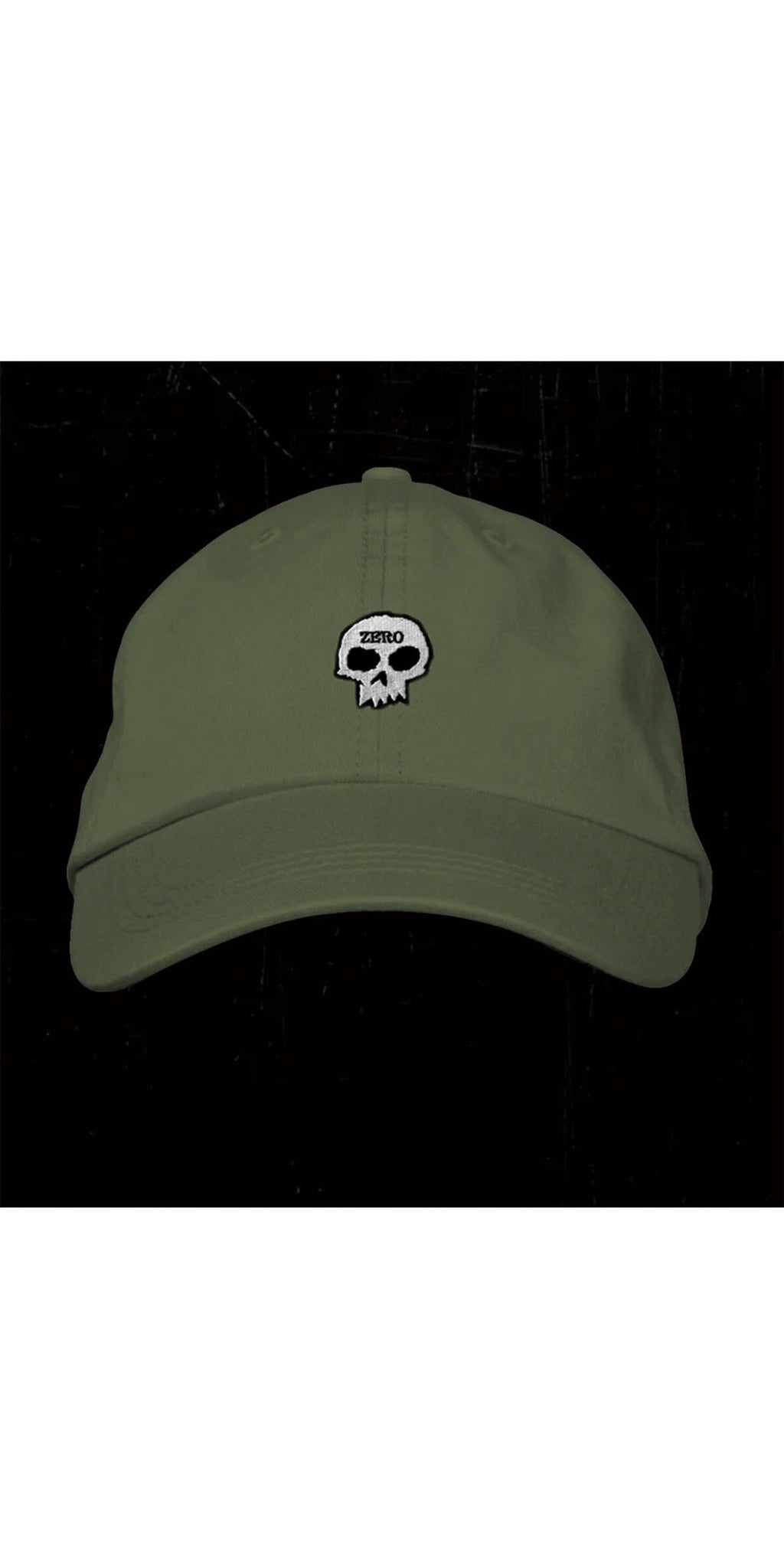 Zero Skateboards Single skull Dad hat Army Cap - Gorra Gorras Zero Skateboards 