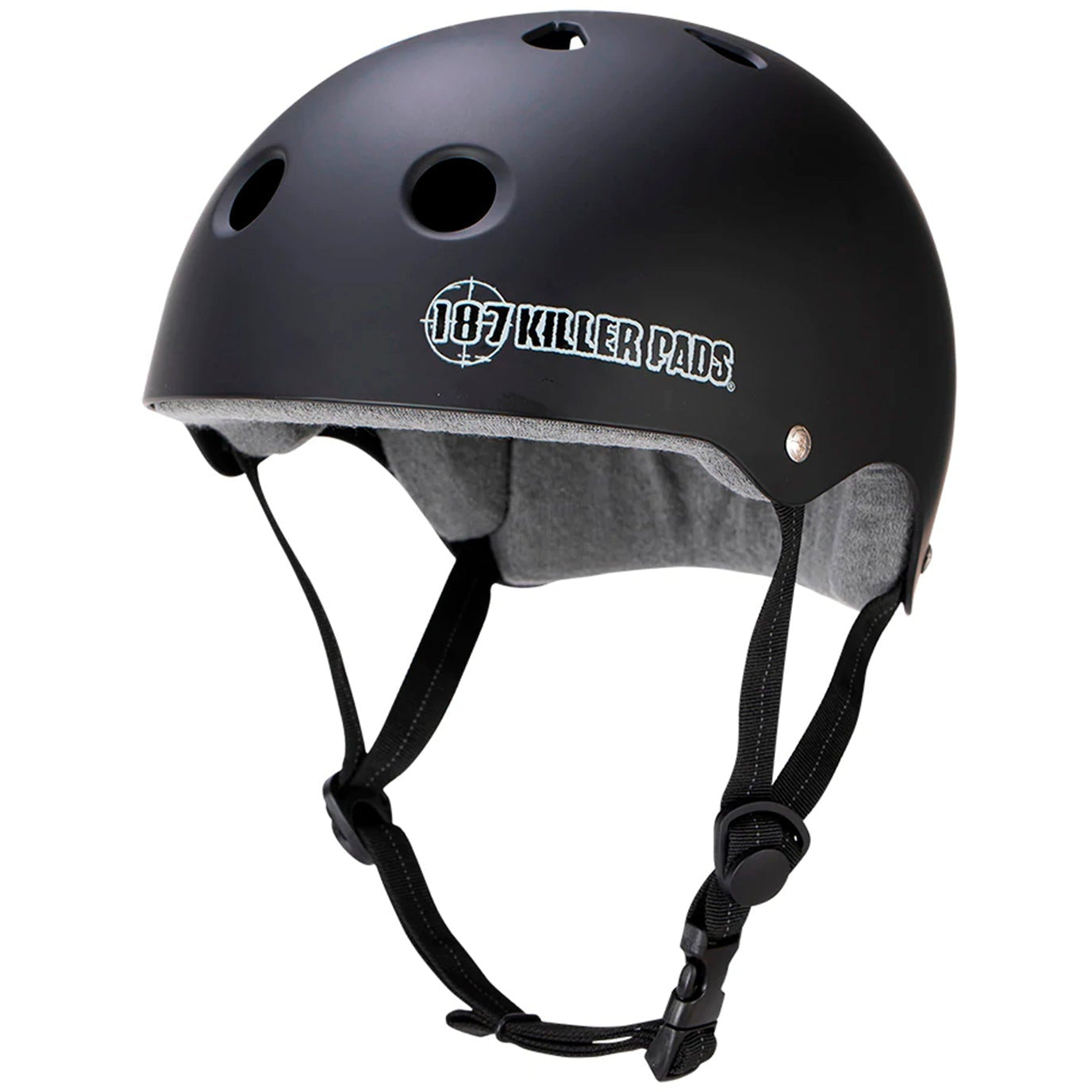 187 Helmet Pro Skate Sweatsaver Black Matte Casco - Protecciones Casco S-ONE 