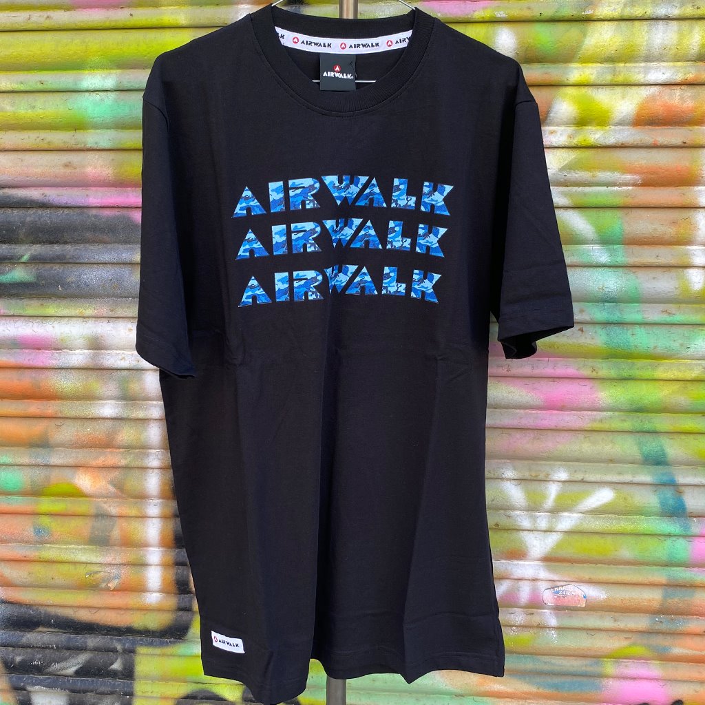 Airwalk Camouflage Black Reissue Tshirt- Camiseta - Furtivo! Skateboarding