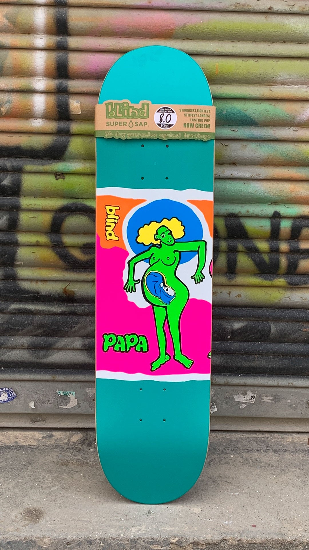 Blind Papa Color Portrait R7 8.0 Super Sap Skateboard Deck - Tabla Skate Tabla/Deck Blind Skateboards 