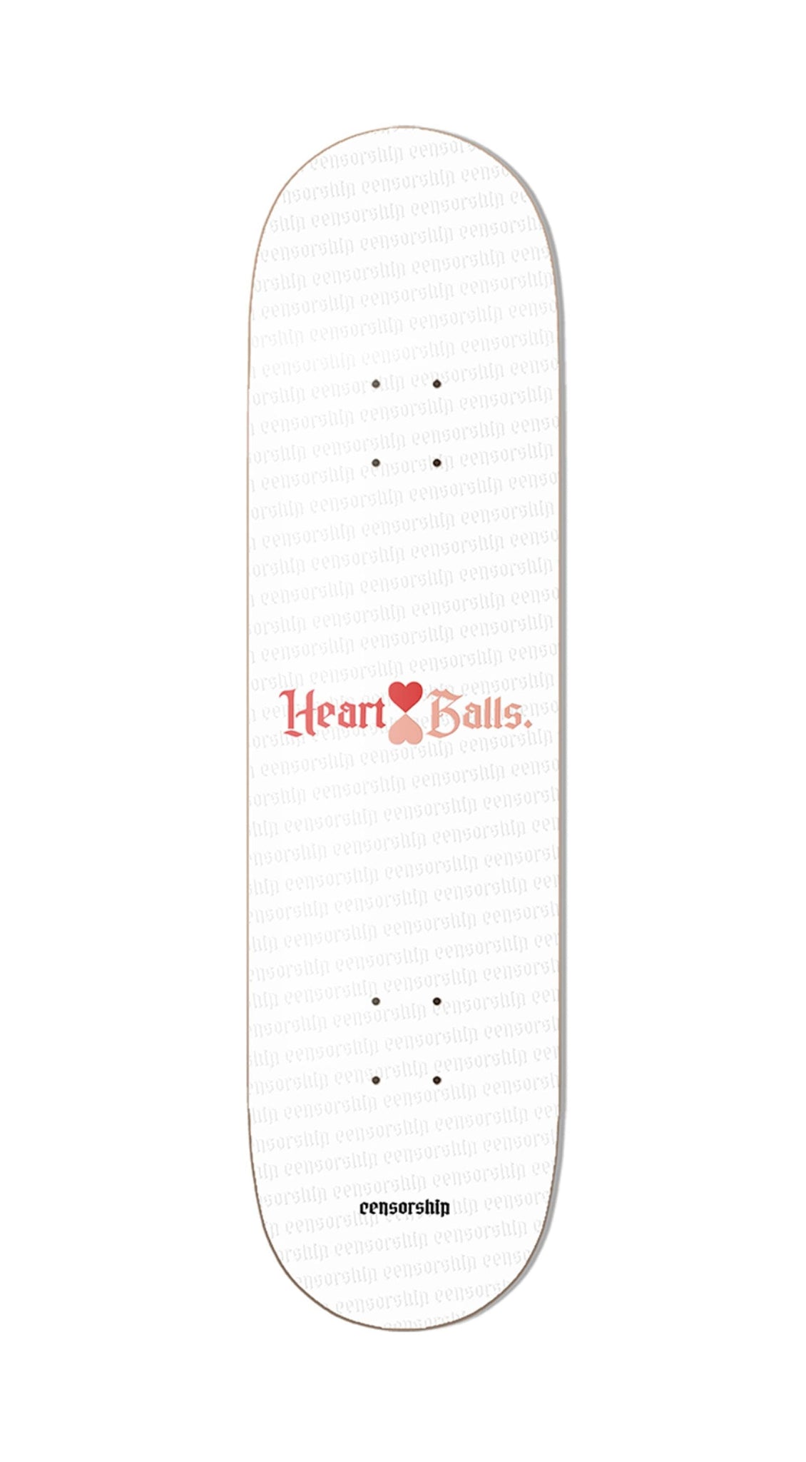 Censorship Heart & Balls 8.2 Skateboard Deck- Tabla Tabla/Deck Censorship Skateboards 