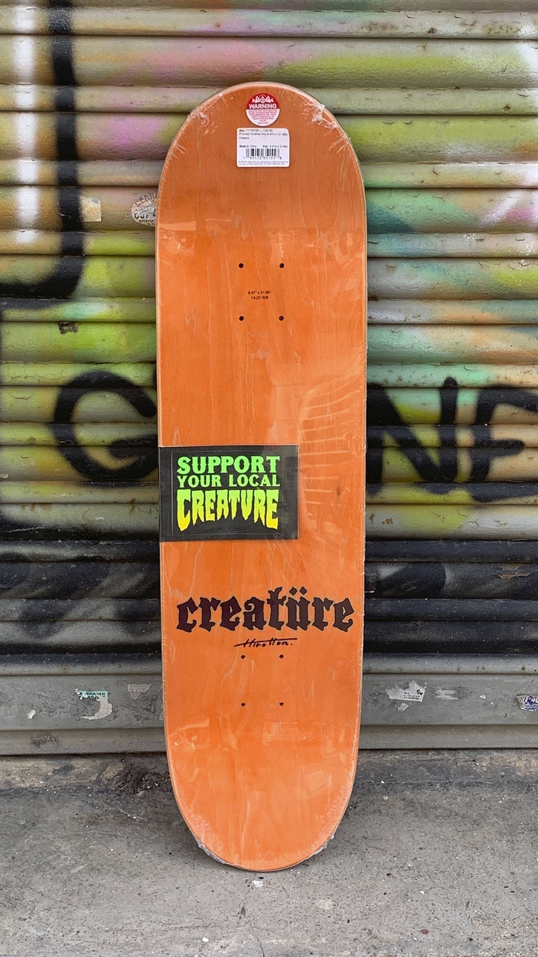Creature 8.47 Provost Crusher Pro Skateboard Deck- Tabla Skate Tabla/Deck Creature Skateboards 