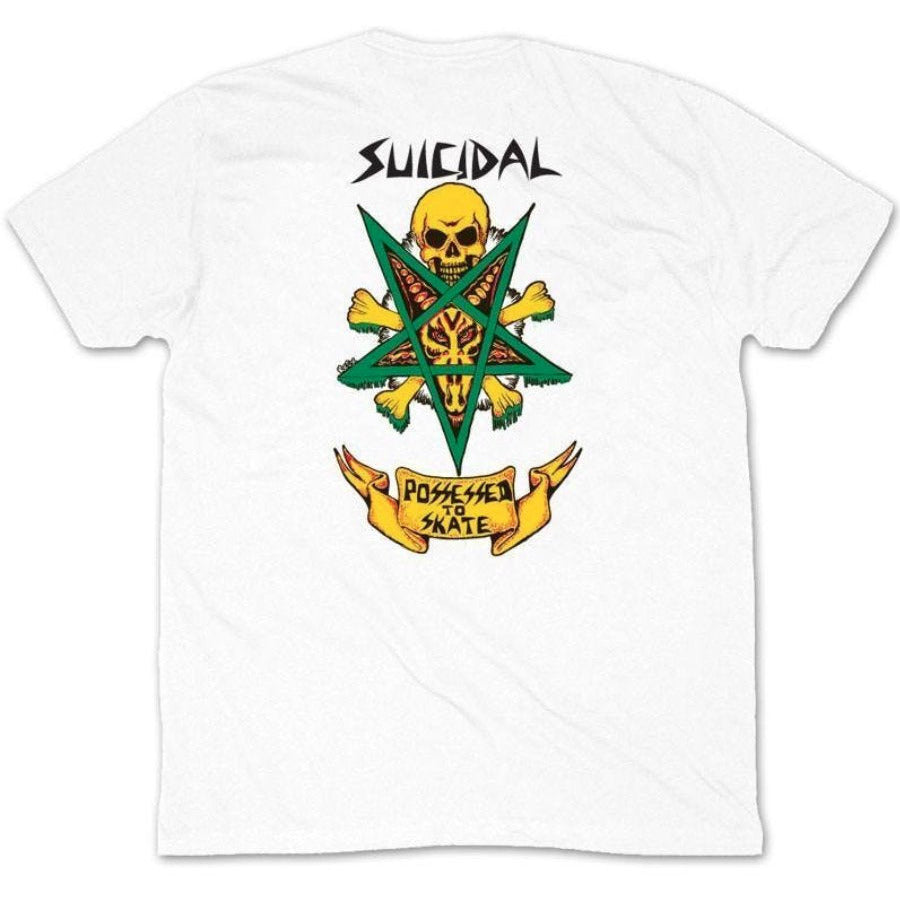 Dogtown Suicidal Skates Possesed To Skate White T-Shirt- Camiseta Ropa Suicidal Skates 