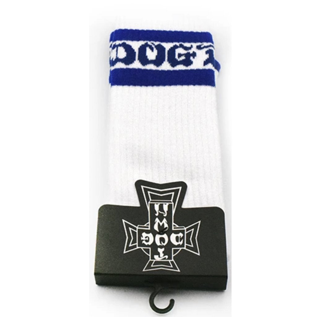 DOGTOWN Tube Socks White Blue- Calcetines - Furtivo! Skateboarding