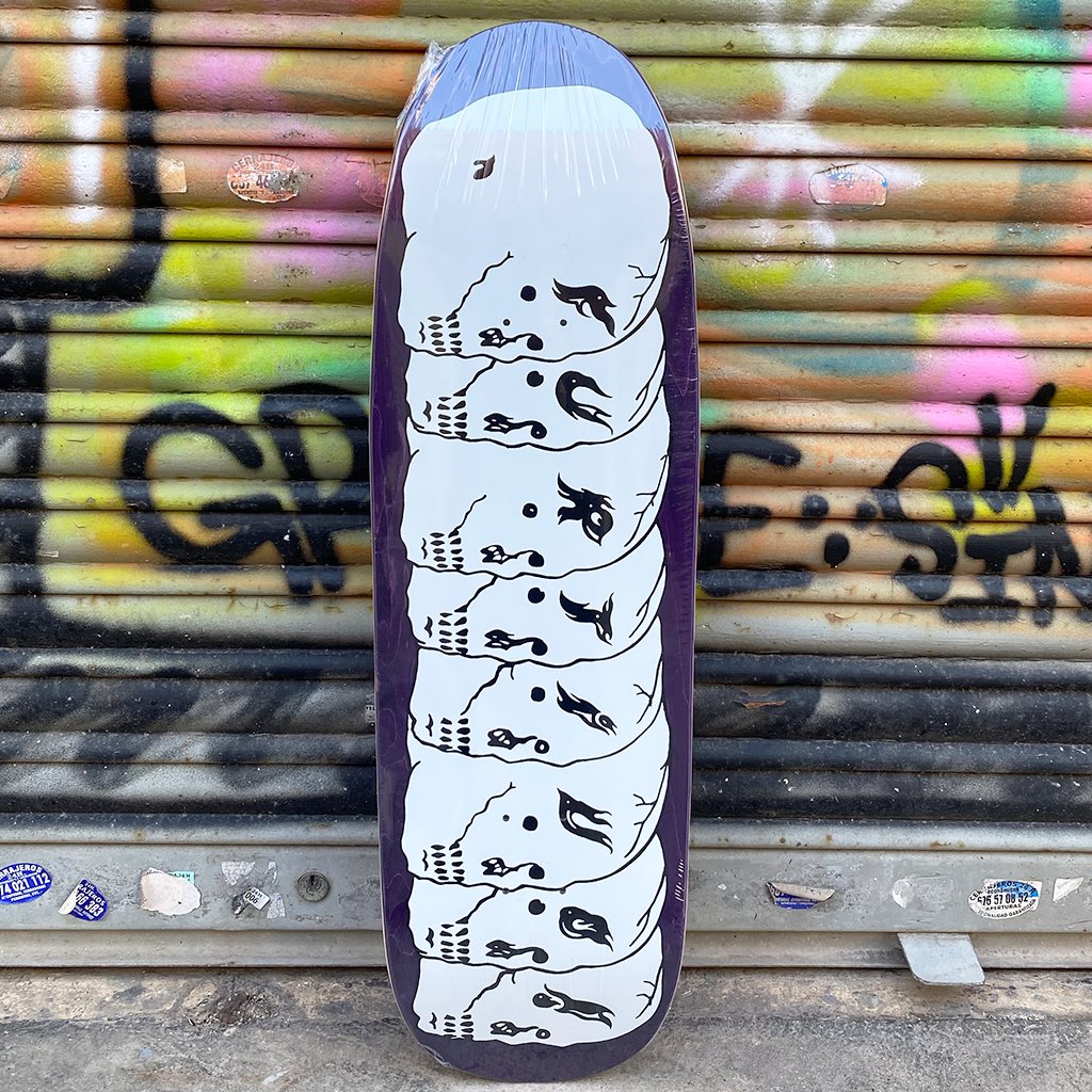 Furtivo 8 Skulls White 1992 Shape 9.5 Skateboard Deck- Tabla Skate - Furtivo! Skateboarding