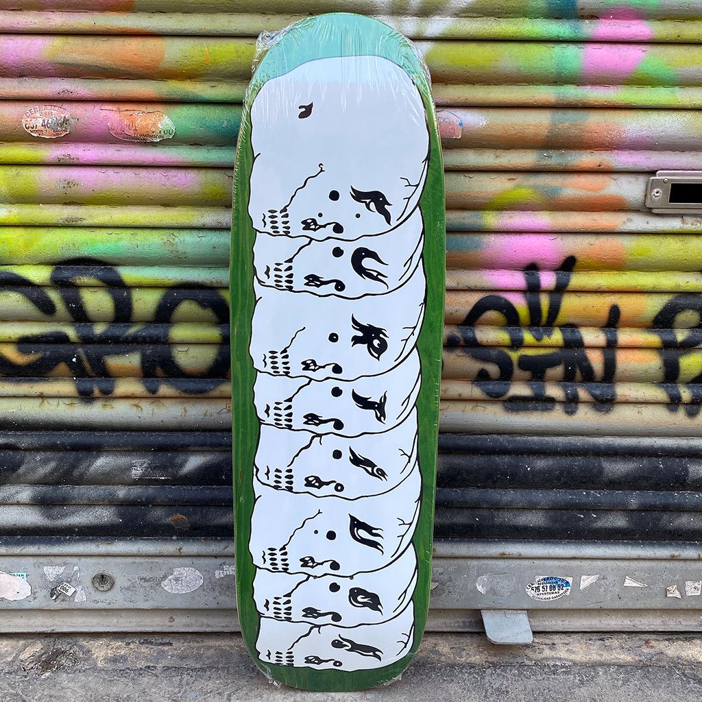 Furtivo 8 Skulls White 1992 Shape 9.5 Skateboard Deck- Tabla Skate - Furtivo! Skateboarding