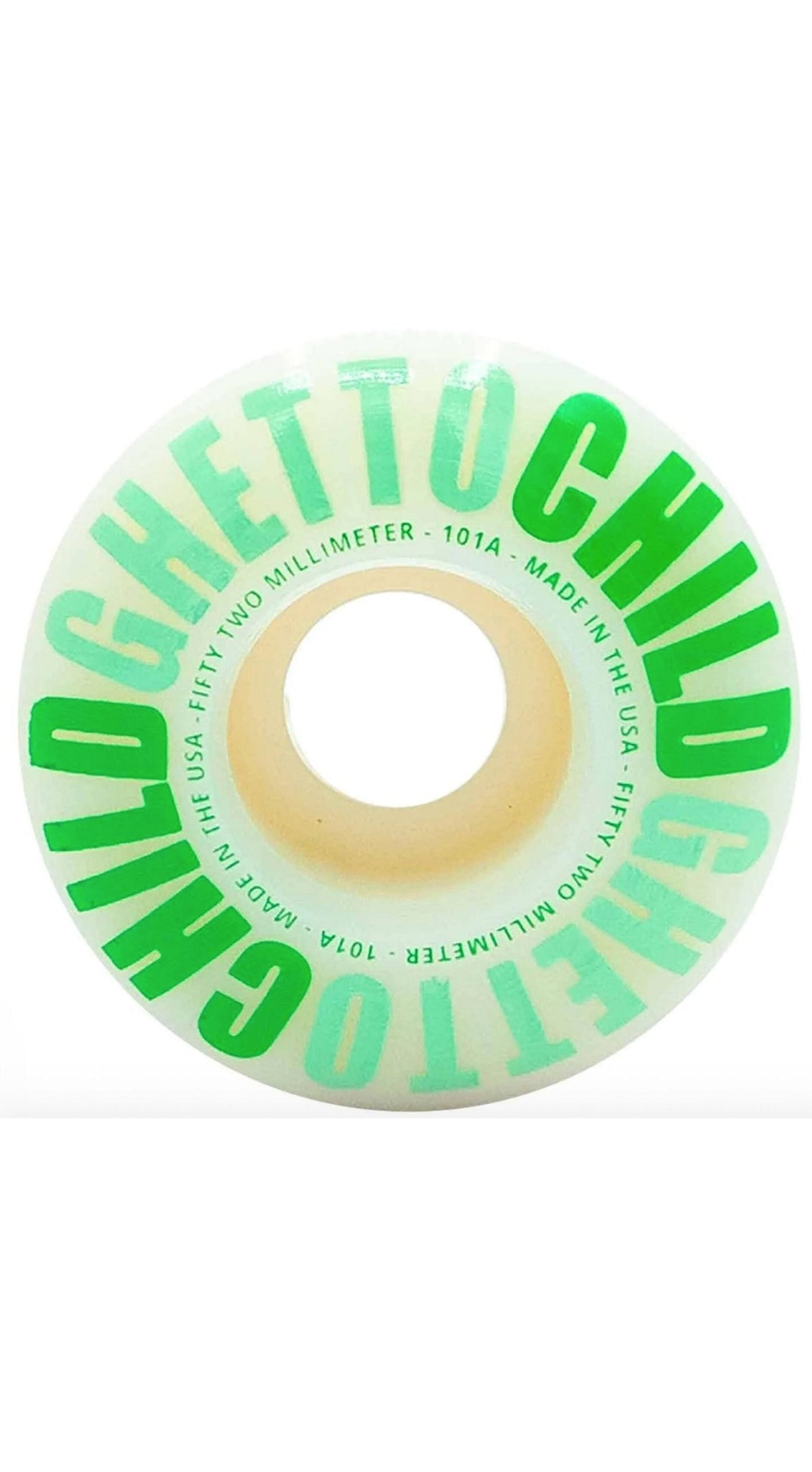 Ghetto Child Classic Logo 54mm 101A Skateboard Wheels- Ruedas Ruedas Ghetto Child 