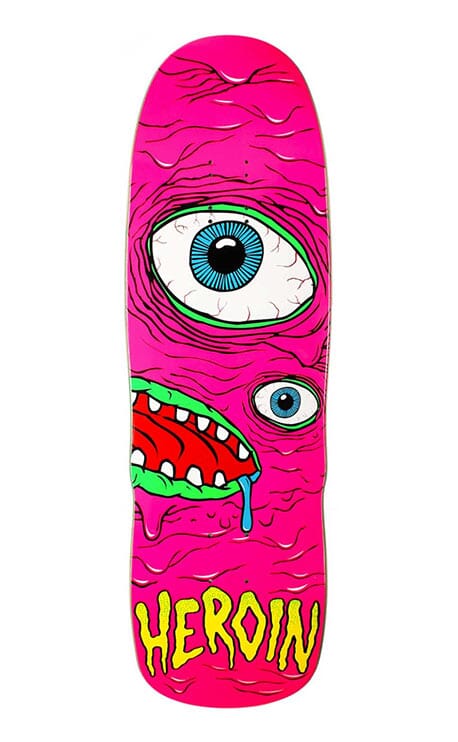 Heroin Pink Mutant Deck 9.5 Skateboard Deck - Tabla Skate Tabla/Deck Heroin Skateboards 