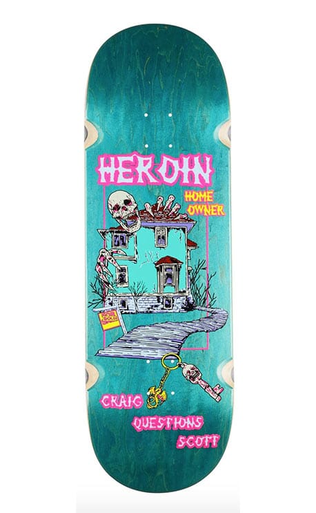Heroin Skateboards CQ Die Tonight 10.0 Skateboard Deck- Tabla Skate Tabla/Deck Heroin Skateboards 