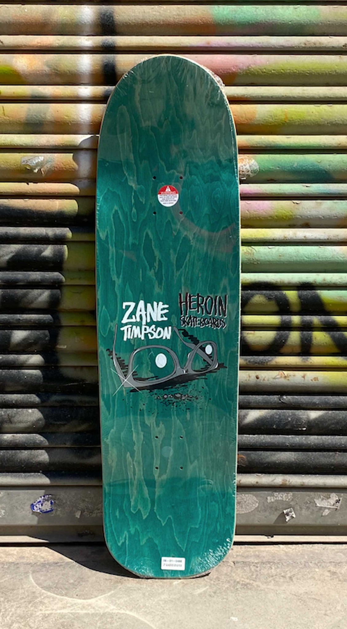 Heroin Skateboards Zane Timpson Glasses 9.0 Skateboard Deck- Tabla Skate Tabla/Deck Heroin Skateboards 