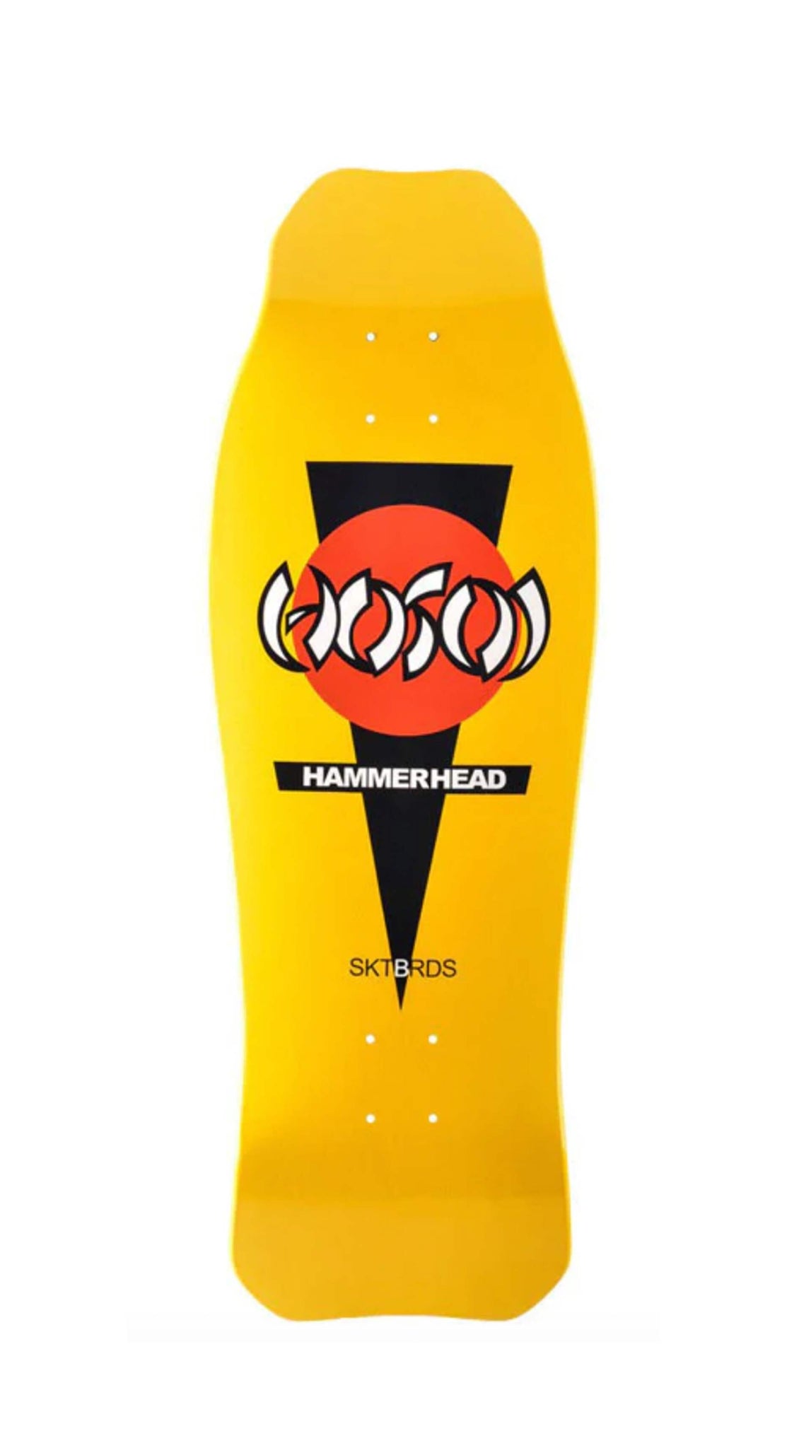 Hosoi Hammerhead Double Kick Yellow Skateboard Deck- Tabla Tabla/Deck Hosoi Skateboards 