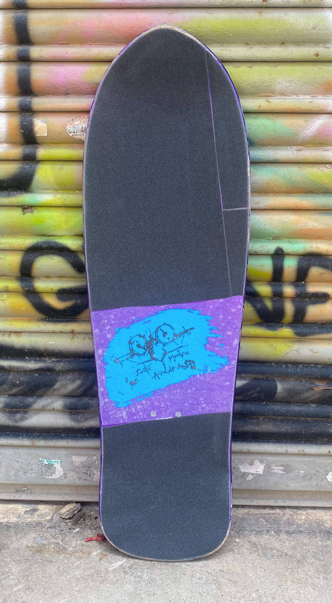 MISFITS Santa Monica Airlines Natas Evil Cat Candy Purple Reissue Skateboard Deck- Tablas Tabla/Deck MISFITS 
