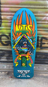 MISFITS Santa Monica Airlines Natas Panther 3 Metallic Blue Reissue Skateboard Deck- Tablas Tabla/Deck MISFITS 
