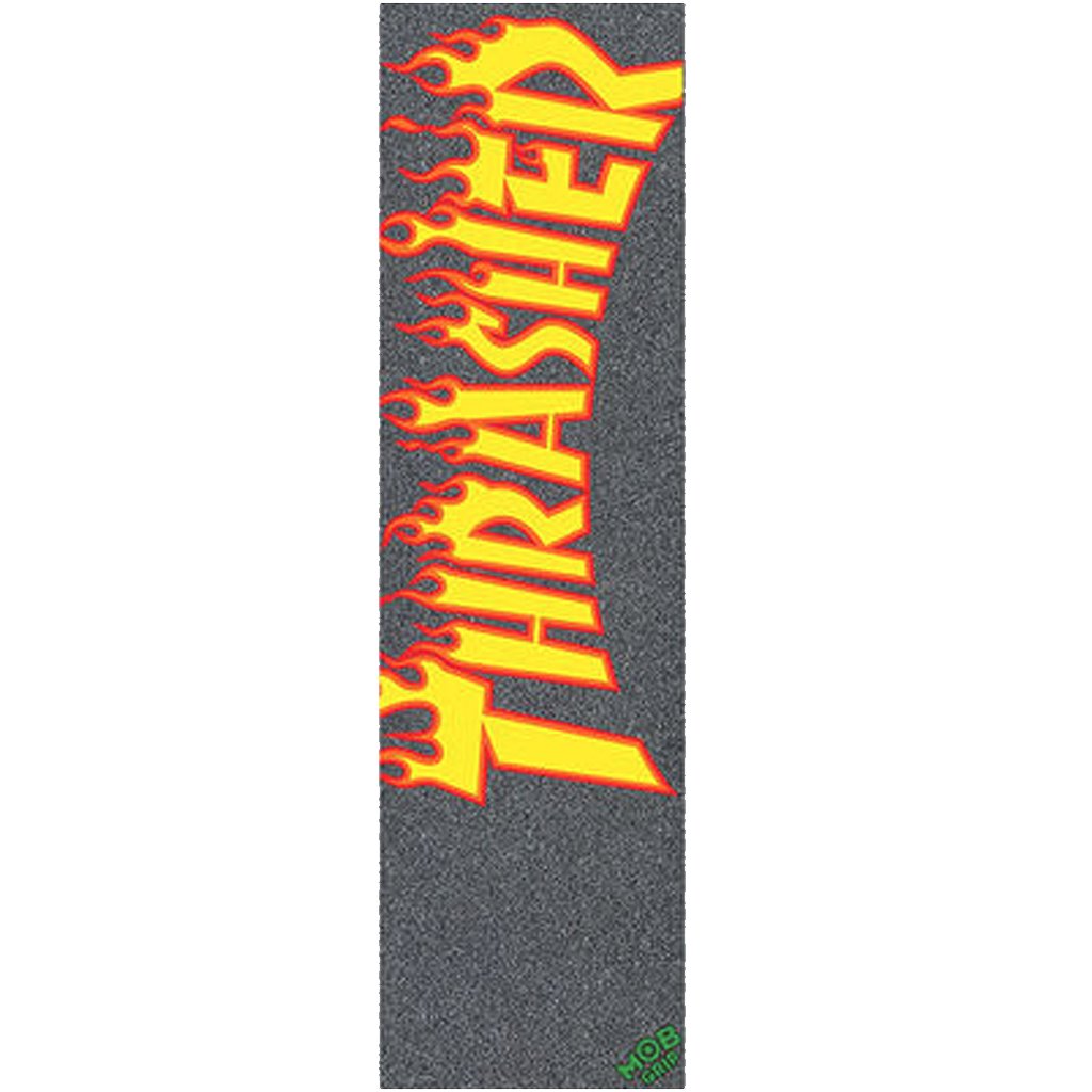 MOB GRIP THRASHER Flame Graphic Griptape Lija - Furtivo! Skateboarding