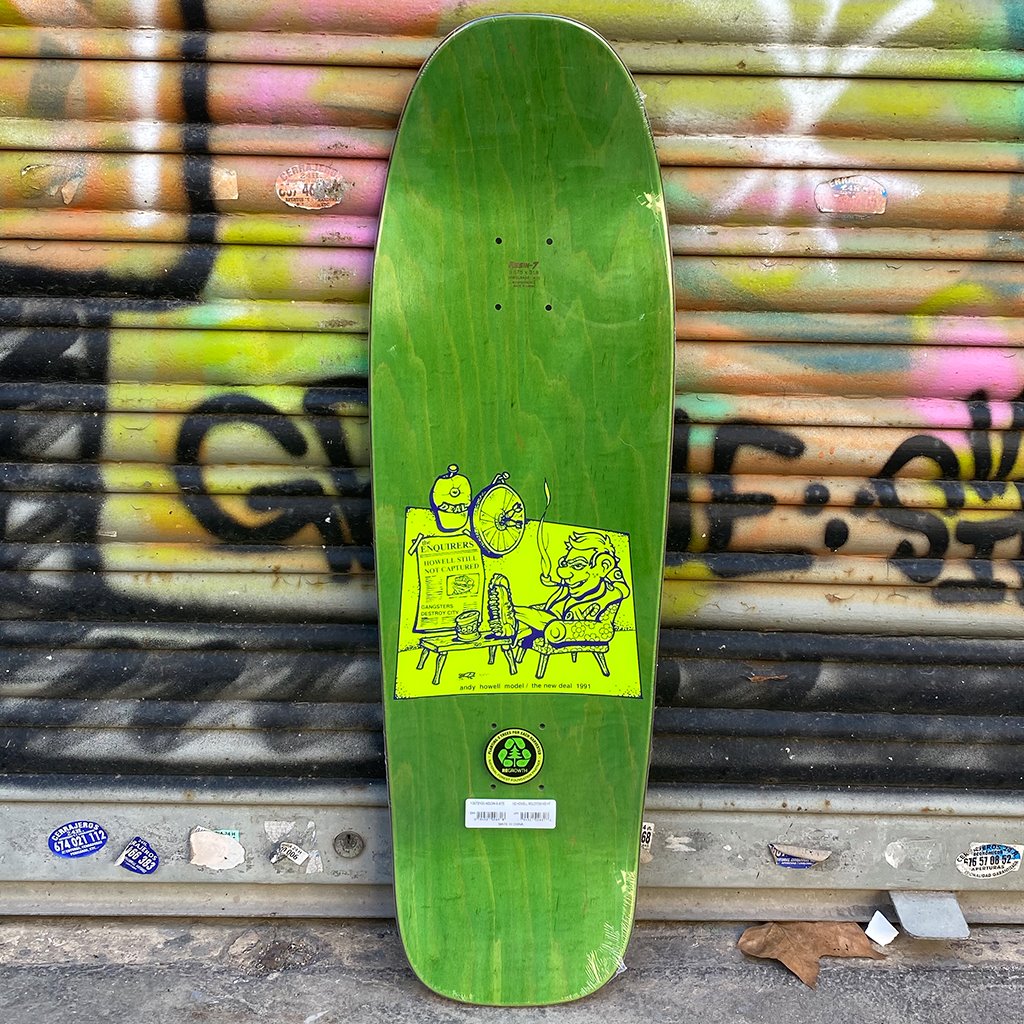 New Deal Howell Molotov Kid Neon Heat Transfer Reissue Skateboard Deck- Tabla Skate - Furtivo! Skateboarding