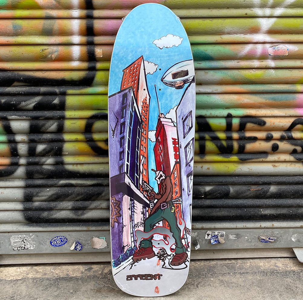 New Deal Sargent Invader Slick Reissue Skateboard Deck- Tabla Skate Tabla/Deck New Deal 