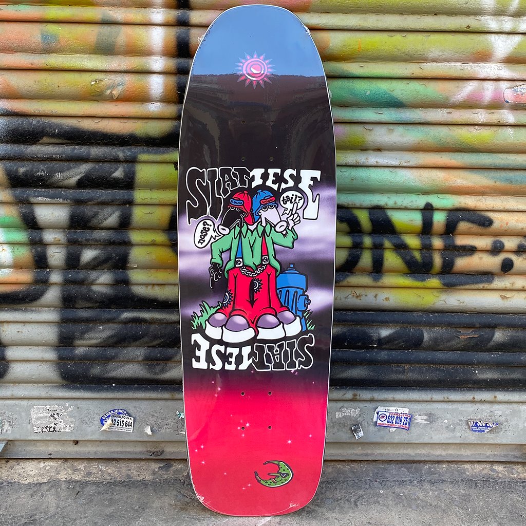 New Deal Siamese Slick Neon Reissue Skateboard Deck- Tabla Skate Tabla/Deck New Deal 