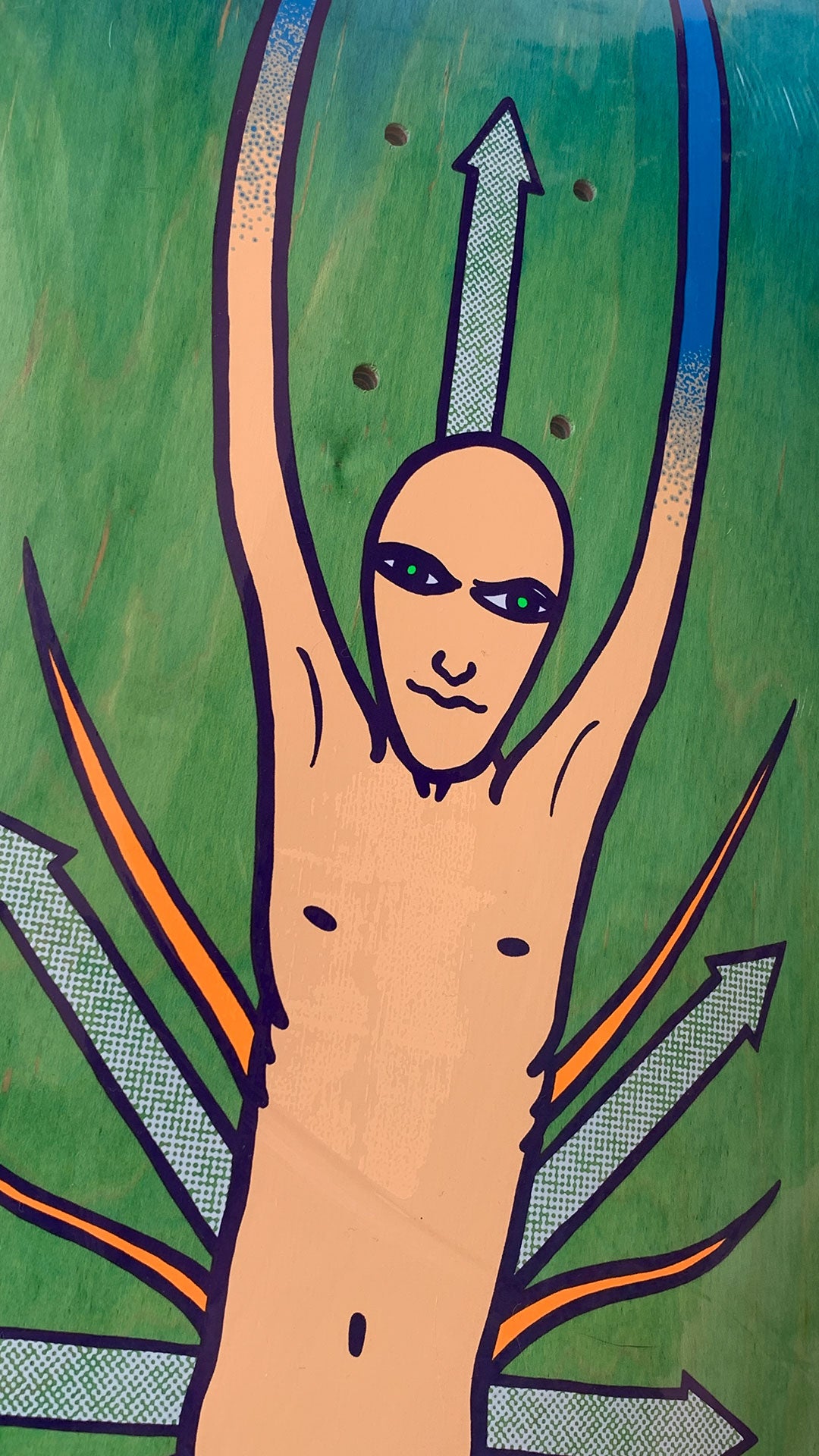 New Deal Vallely Alien 9.18 Skateboard Deck- Tabla Skate Tabla/Deck New Deal 