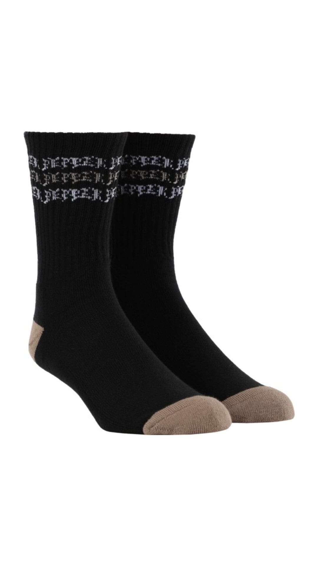 Pepper Stripe Logo Socks - Calcetines Calcetines Pepper Griptape 