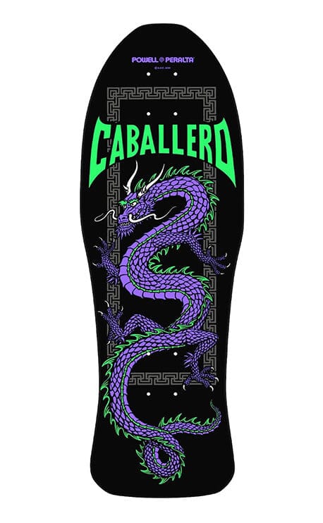 Powell Peralta Caballero Chinesse Dragon Black/Purple Reissue Skateboard Deck- Tabla Tablas Powell Peralta 