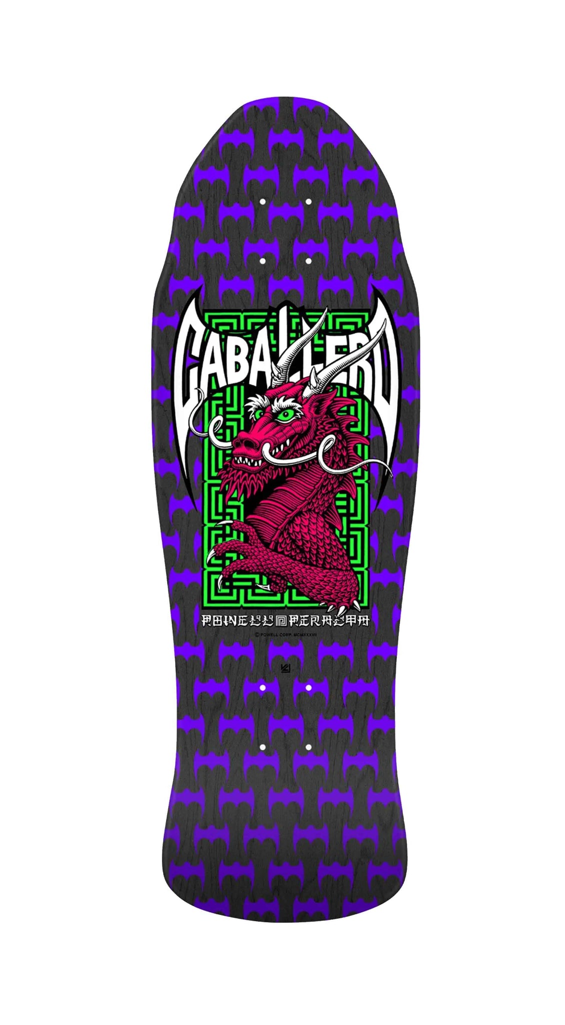 Powell Peralta Caballero Street Black Stained Reissue Skateboard Deck Prebook - Tabla Tablas Powell Peralta 