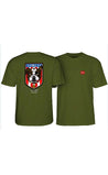 POWELL PERALTA Hill Bulldog T-Shirt Military Green- Camiseta Ropa Powell Peralta 